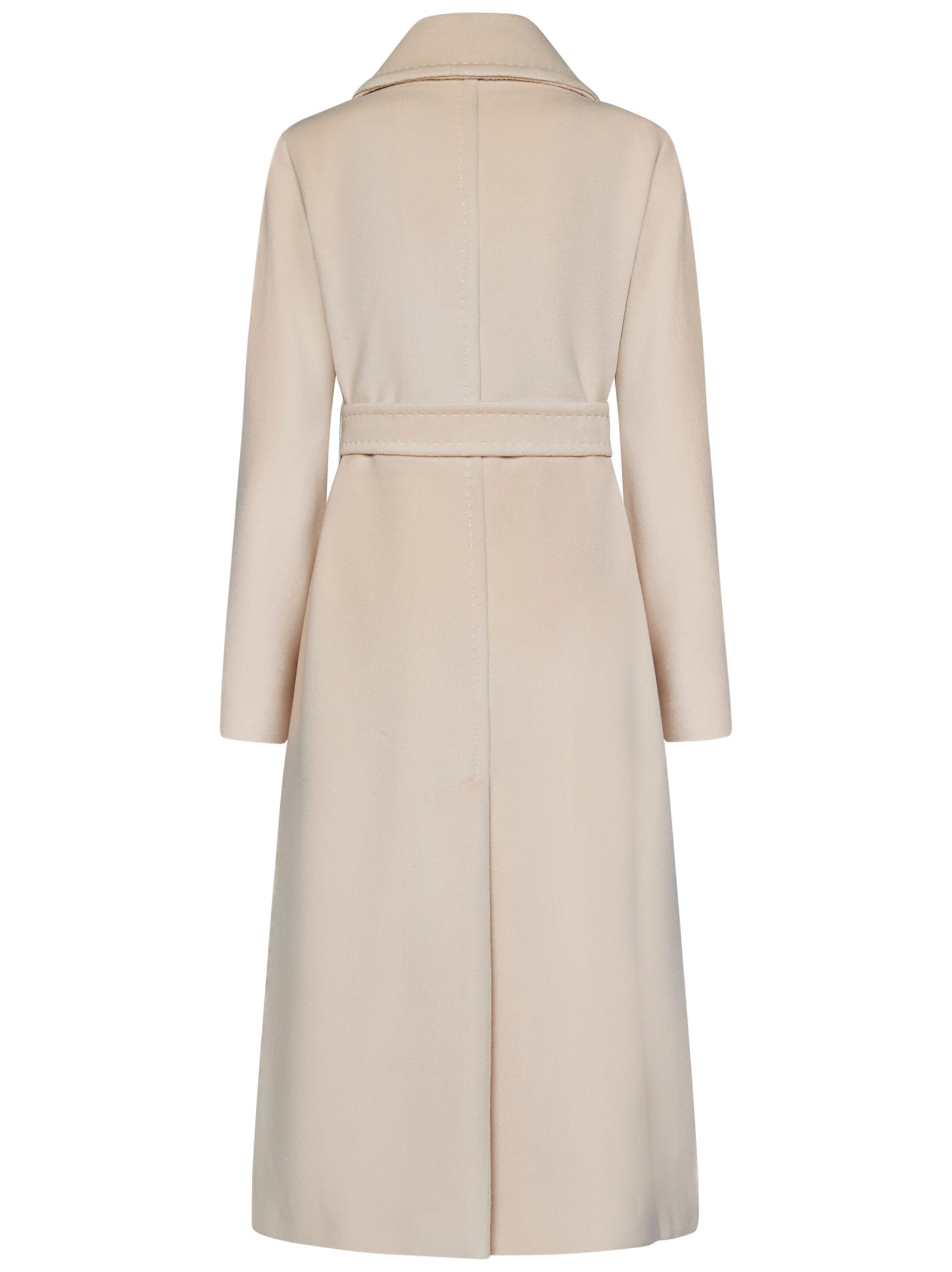 Shop Max Mara Maxmara Studio Coat In Beige