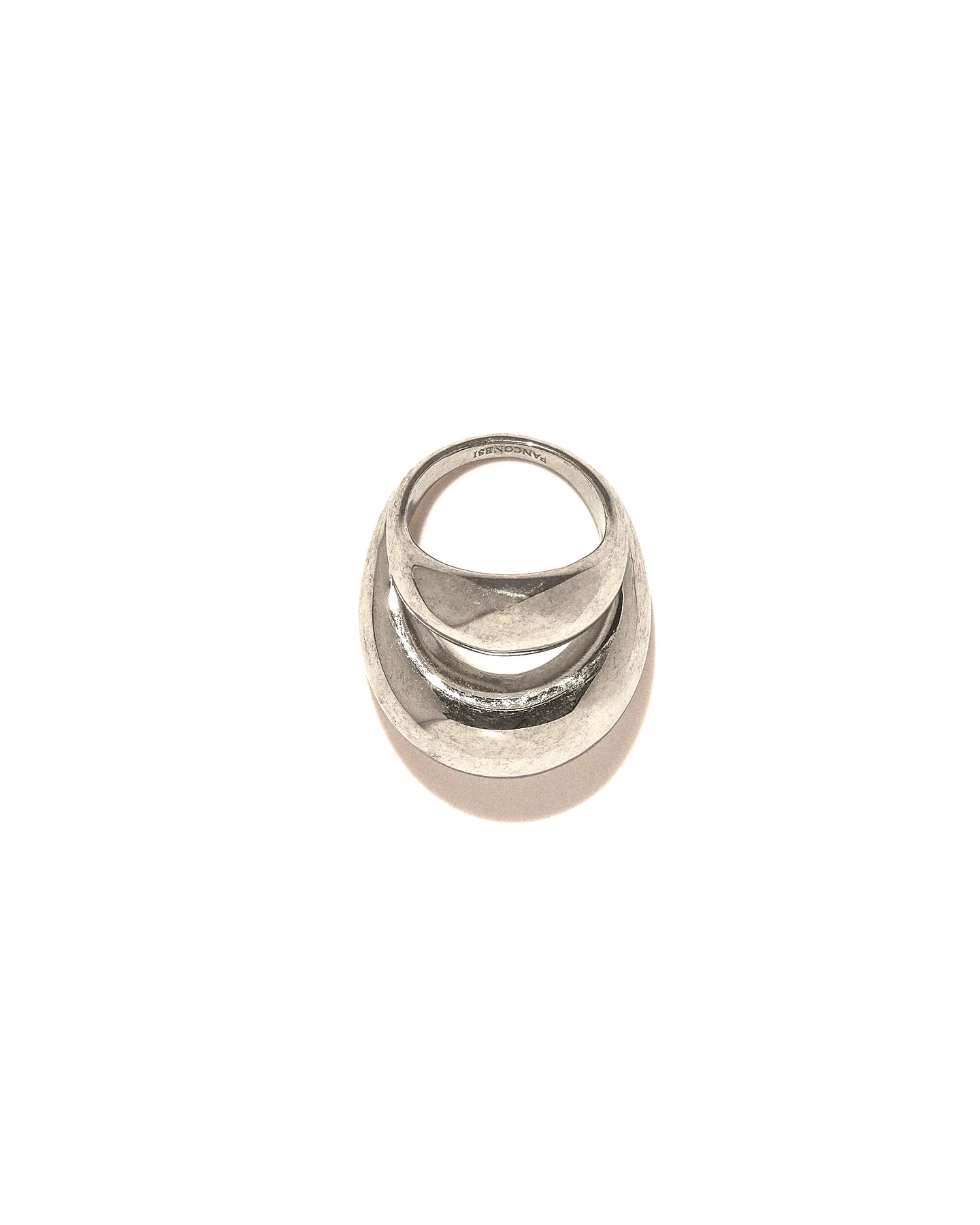 Panconesi Double Blow Up Rings Accessories In Metallic