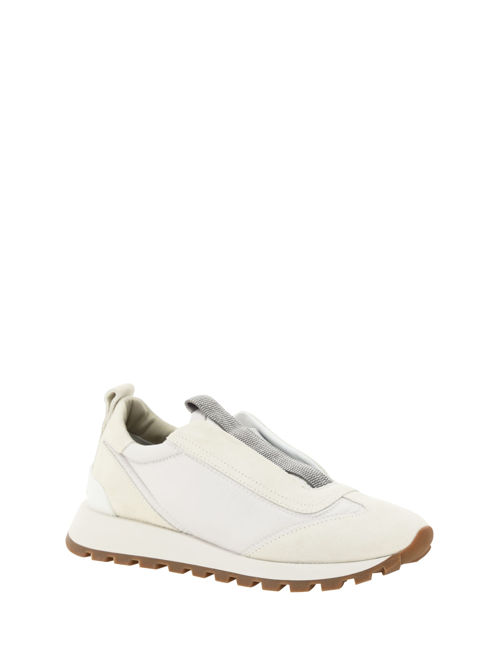 Shop Brunello Cucinelli Sneakers In Bianco