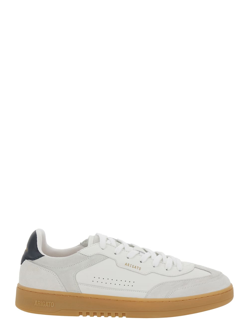 dice T-toe White Low Top Sneakers With Logo Patch On The Tongue And Logo Lettering On The Rear In Leather Man