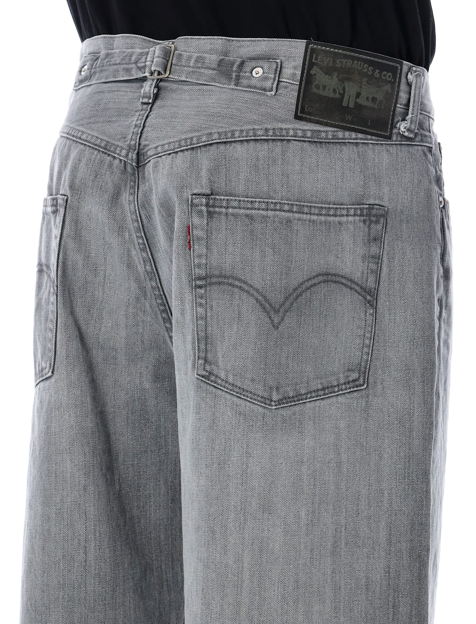 Junya Watanabe Oversized Denim Pants In Gray