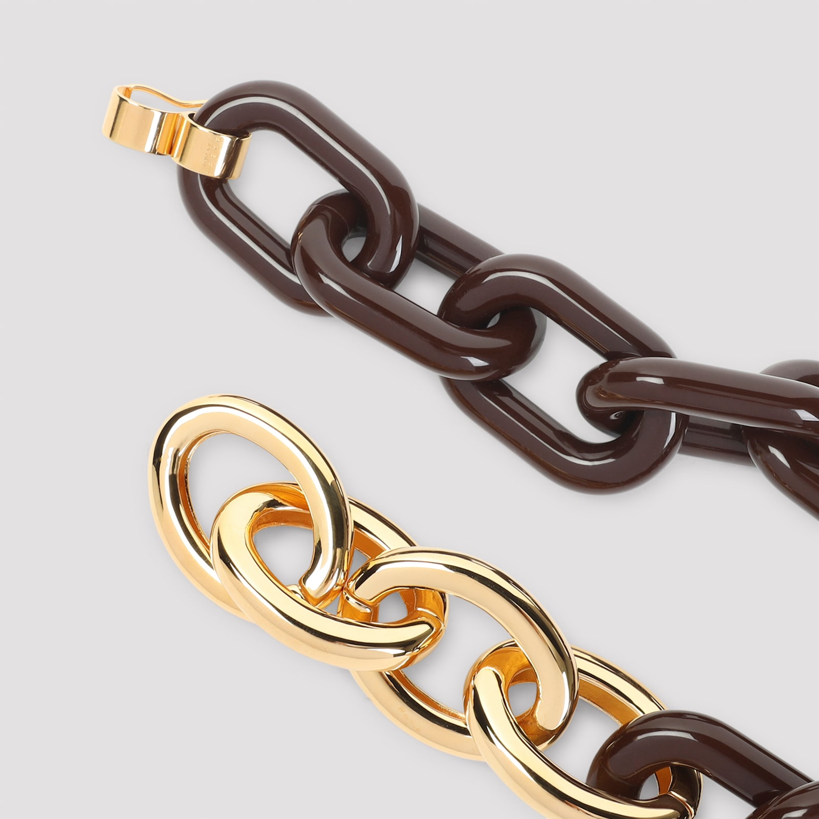 Marni Mixed-chain Necklace In Brown