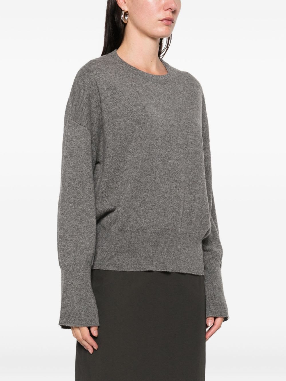 Goat Soft Sweater Gray In Gray