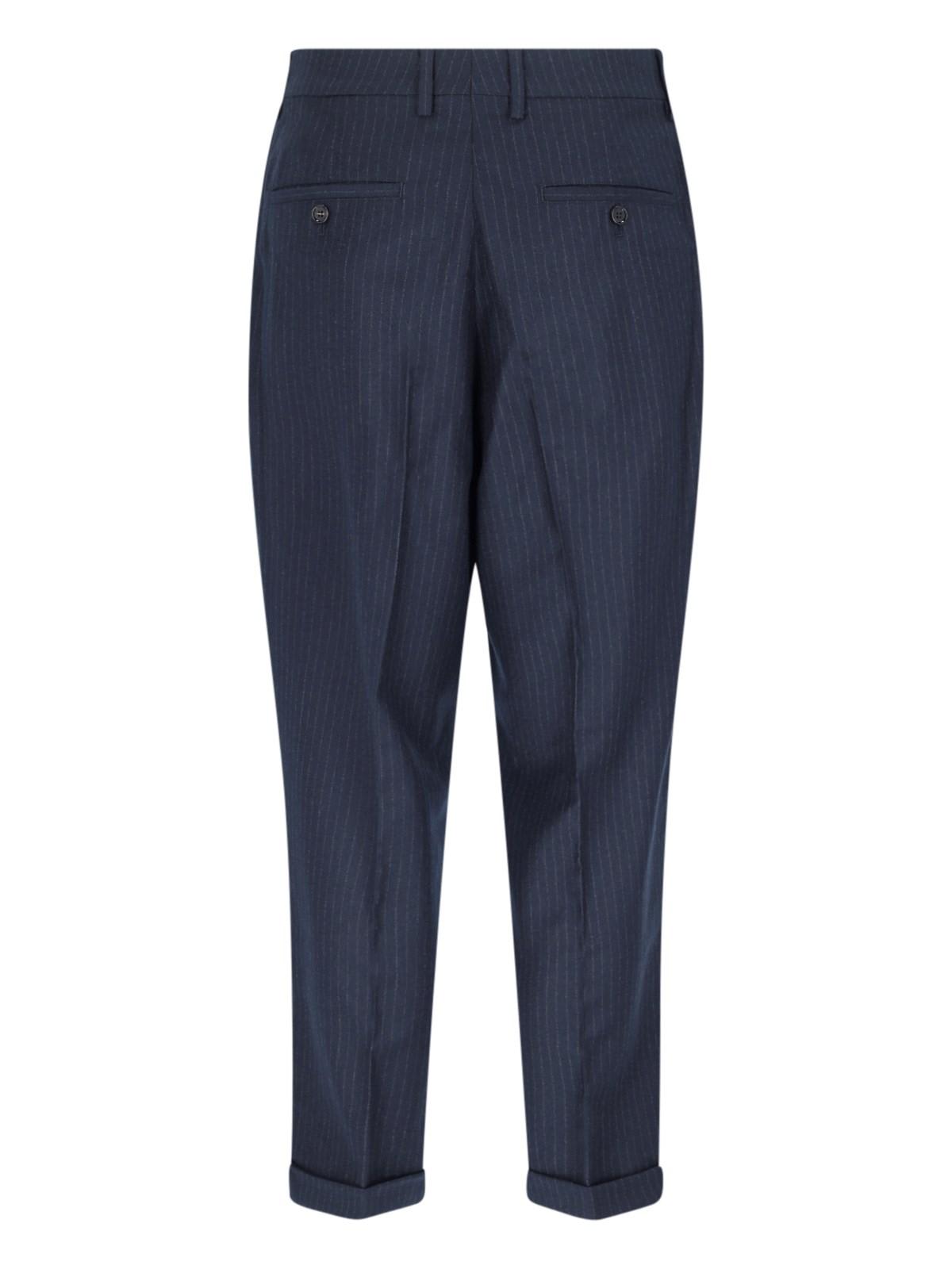 AMI ALEXANDRE MATTIUSSI PINSTRIPED PANTS