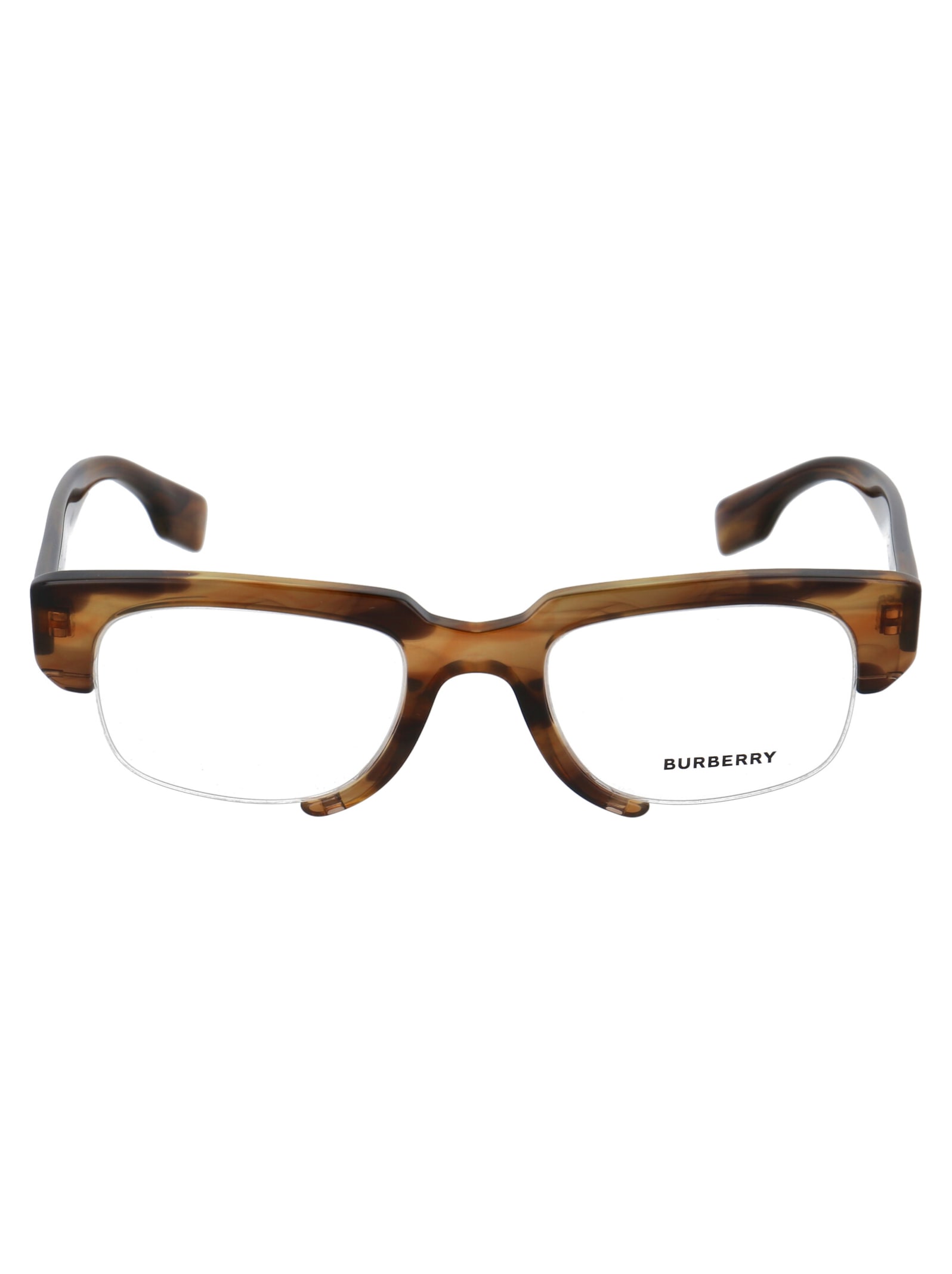 Burberry Ceres Glasses In 3837 Striped Brown