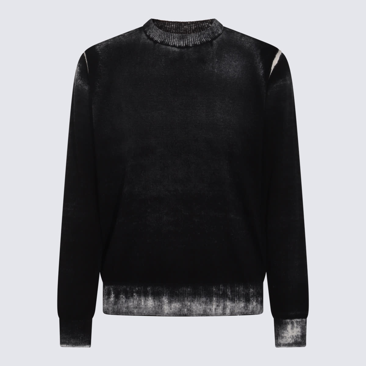 Shop Diesel Black Cotton Knitwear