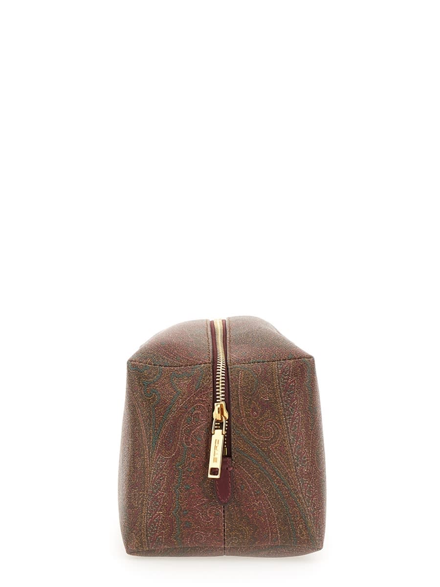 Shop Etro Paisley Print Beauty Case In Red