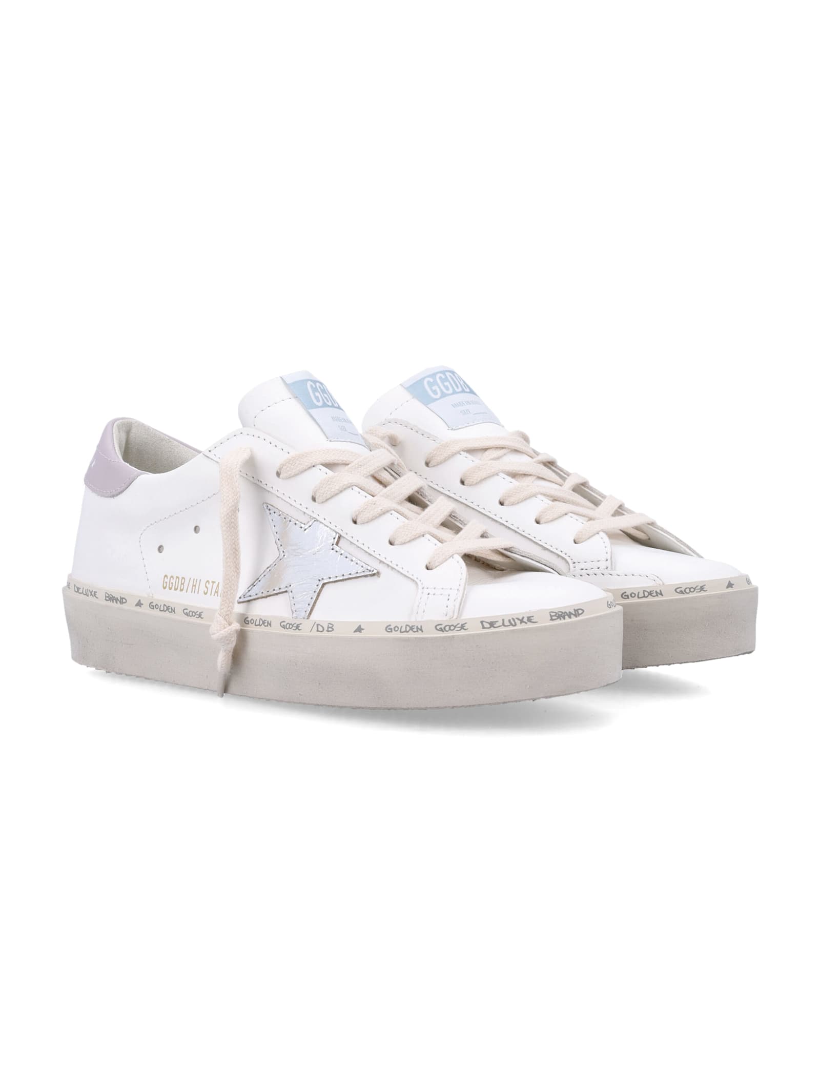 Golden Goose Hi-star Womans Sneakers In White