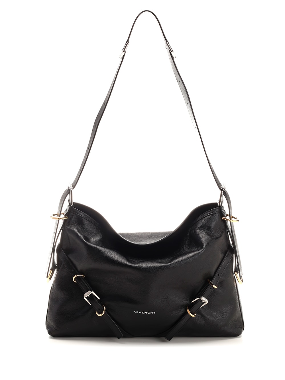 Shop Givenchy Medium Voyou Bag In Nero