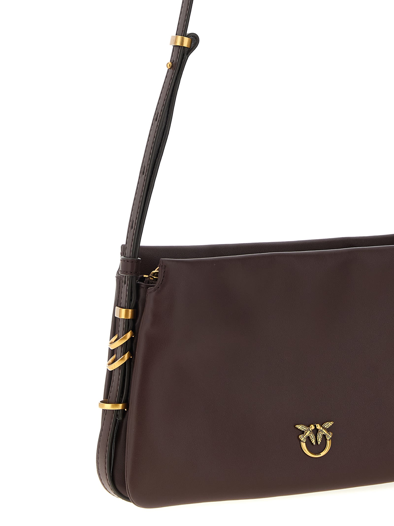Pinko Mini One Two Three Crossbody Bag In Brown