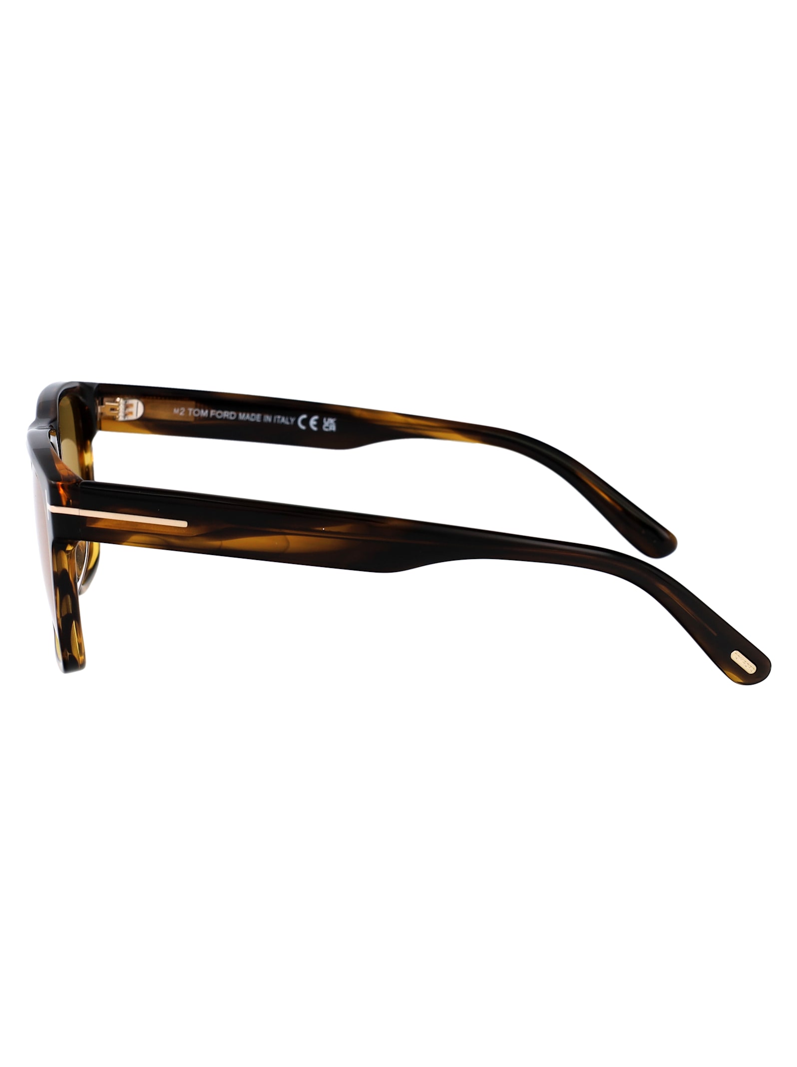Tom Ford Eyewear Calder Square Frame Sunglasses In Avana/altro / Marrone