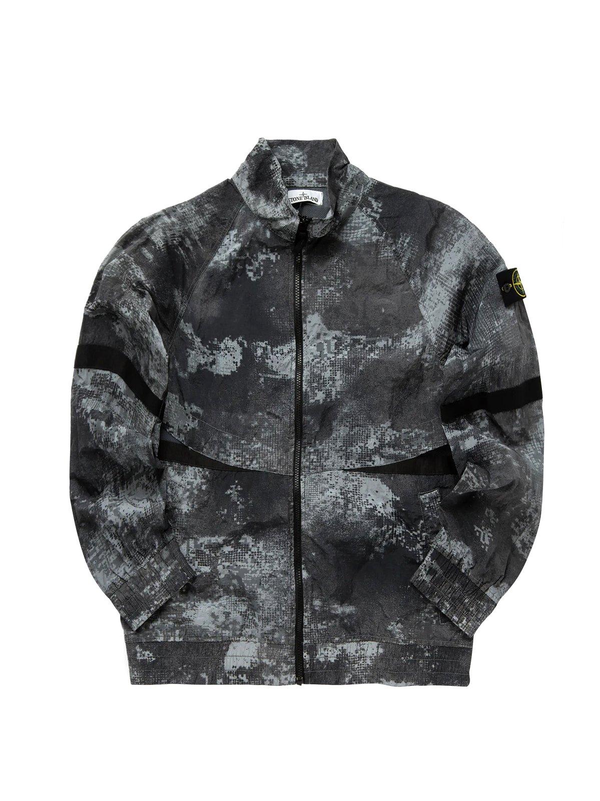 Stone Island Compass-badge Abstract-print Jacket