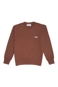 Shop Autry Cotton Sweatshirt With Logo In Jc Jersey Choco