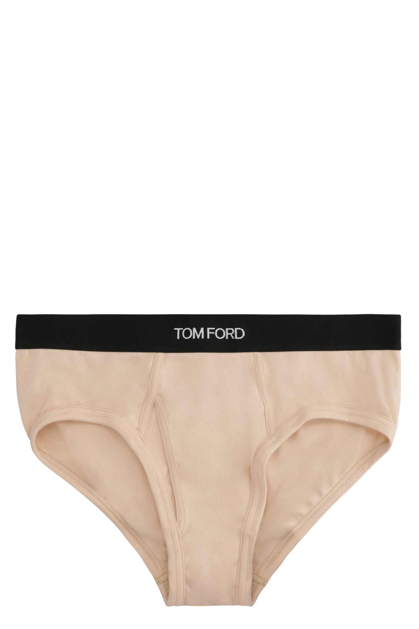Tom Ford Cotton Briefs With Elastic Band In Pink