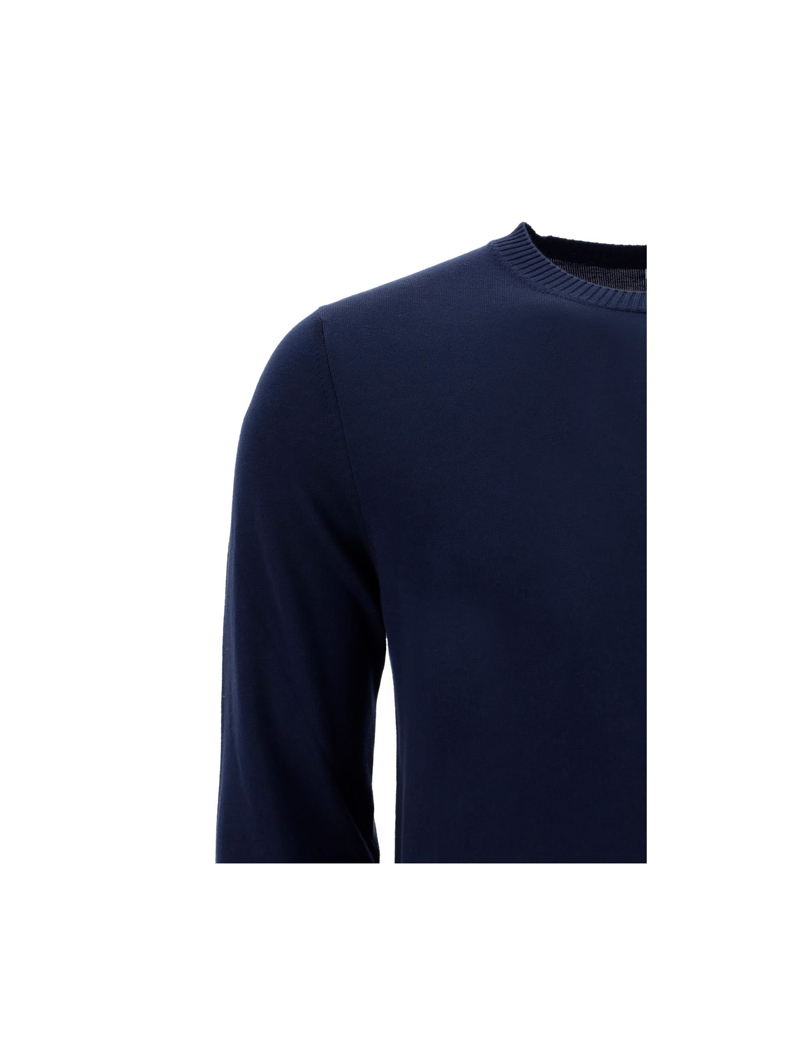 Shop Malo Sweater In Navy