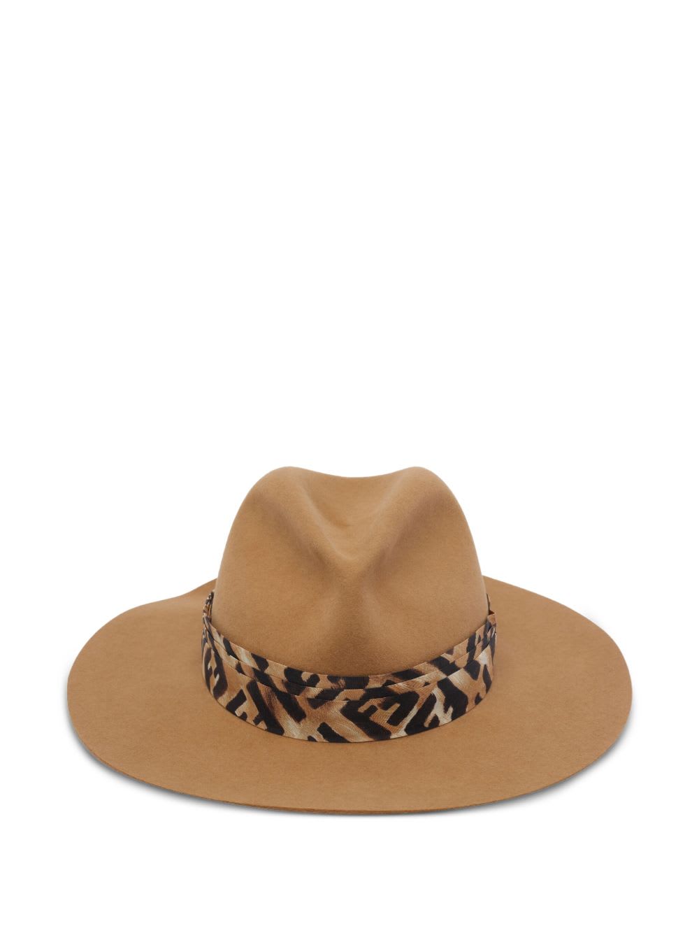Fendi Wool Hat In Brown