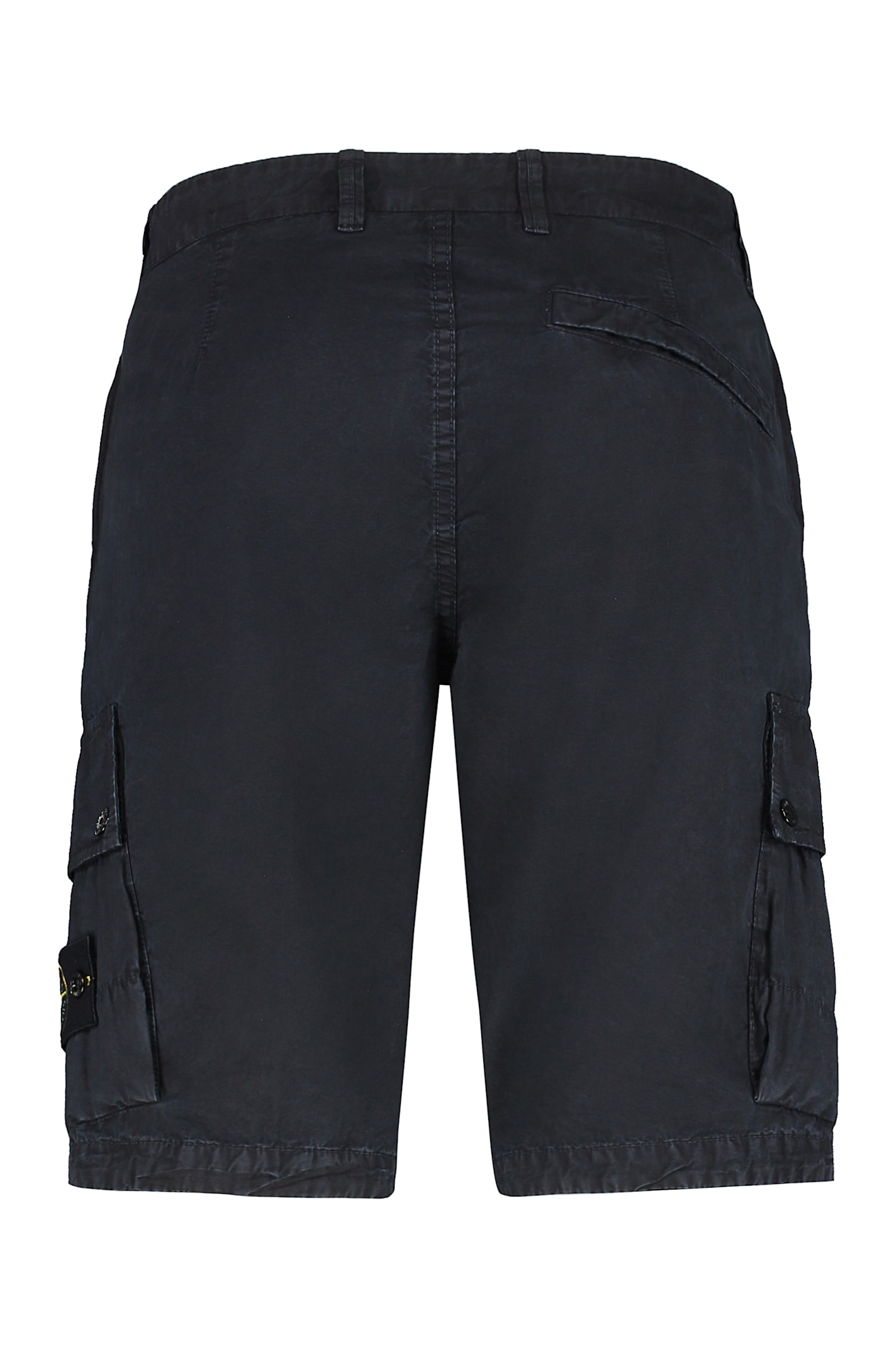 Stone Island Logo Badge Bermuda Shorts Bermuda And Short Blue In Blue