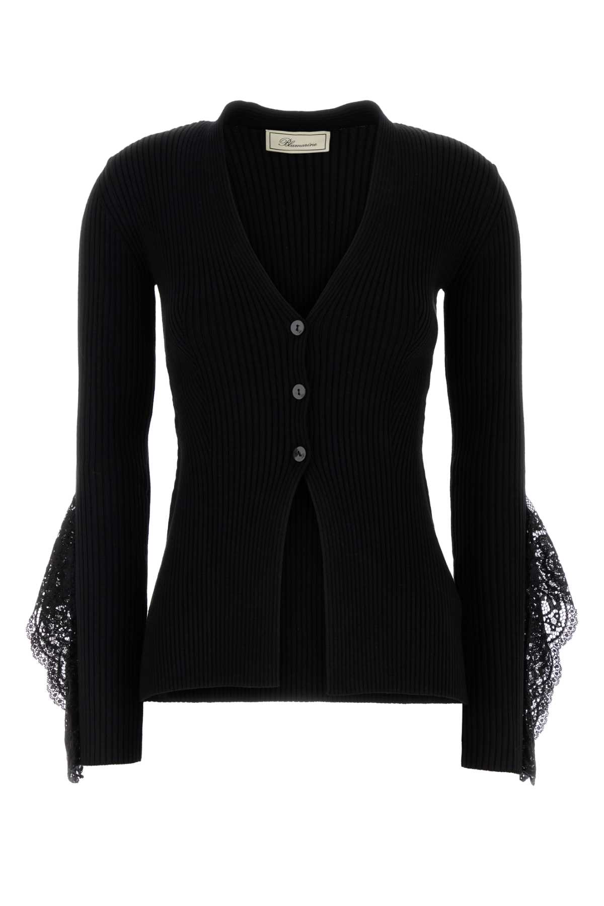 Black Viscose Blend Cardigan