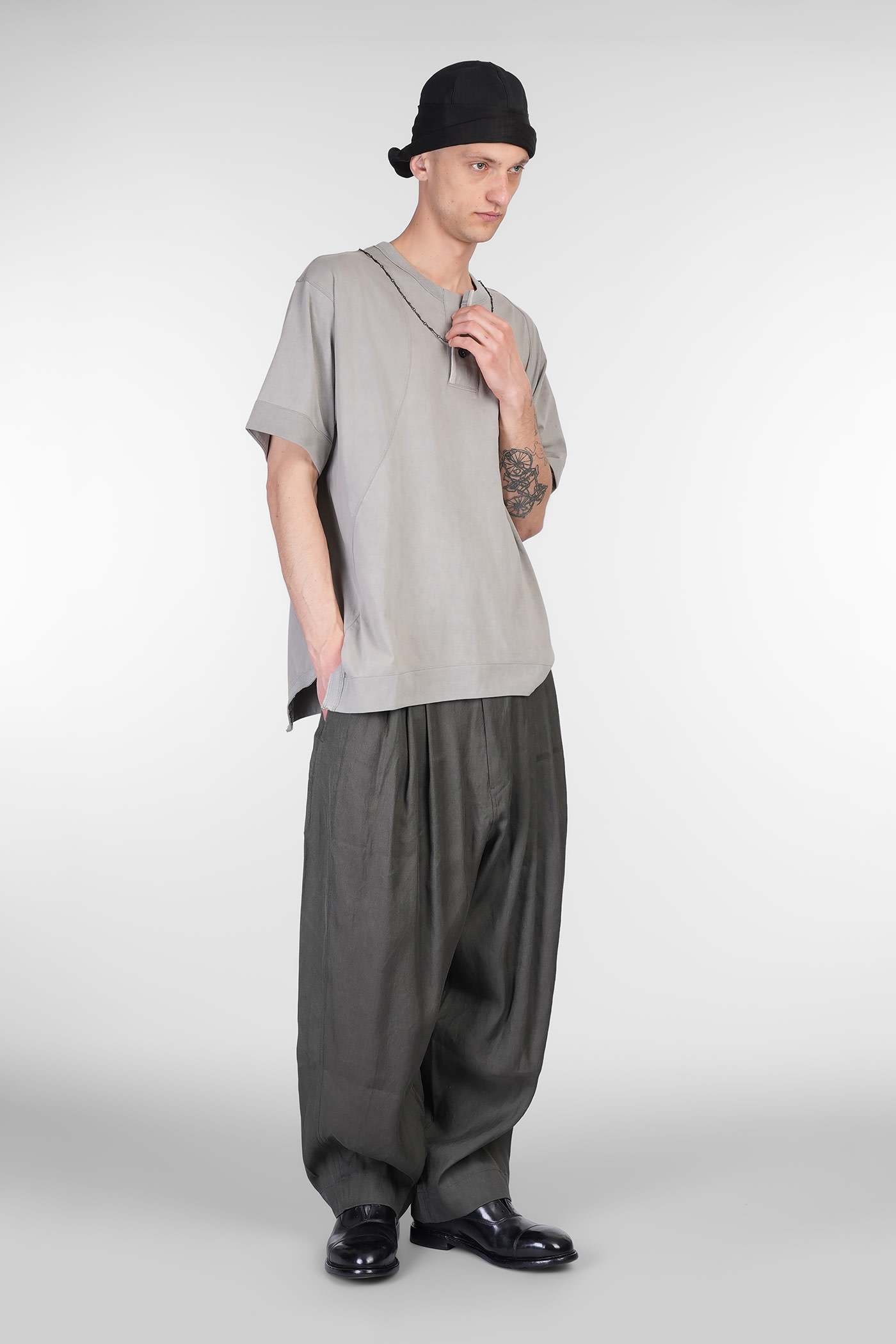 Ziggy Chen Pants In Green Chanvre