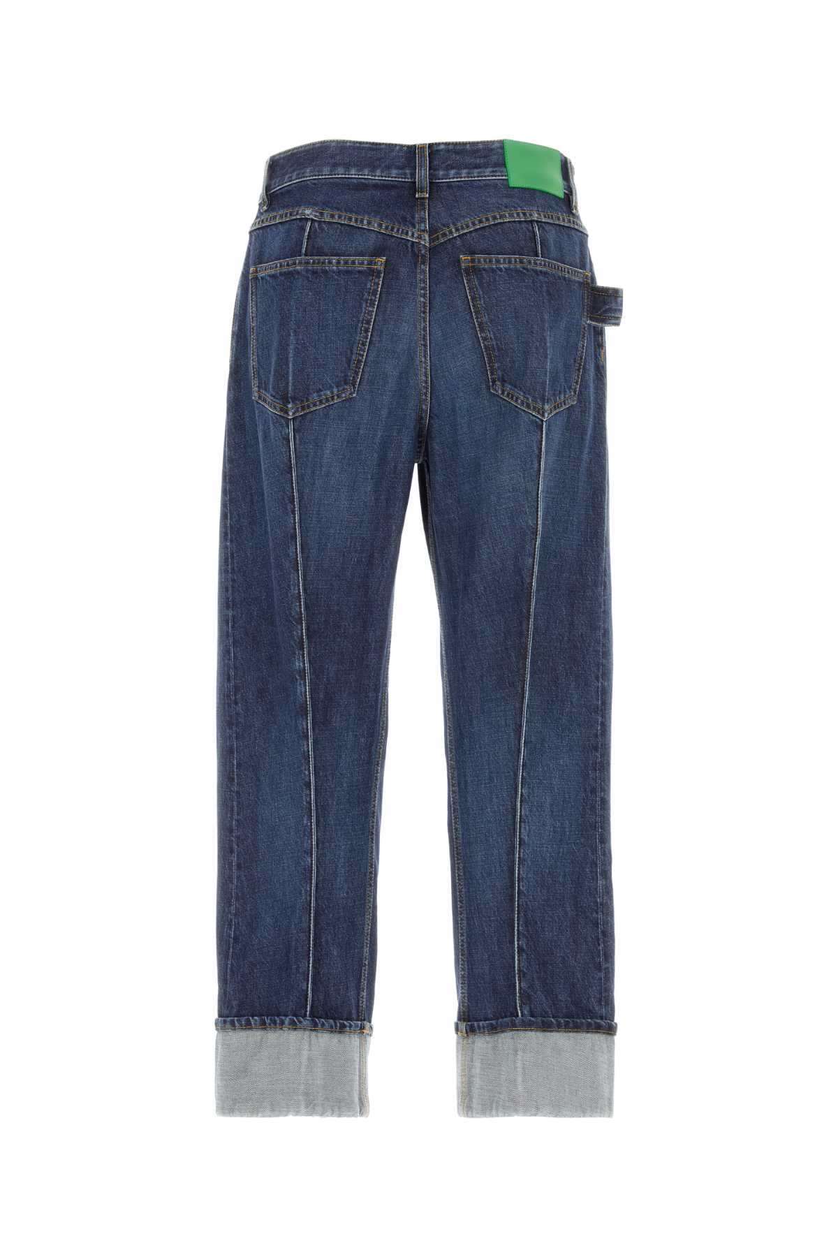 Blue Denim Wide-leg Jeans