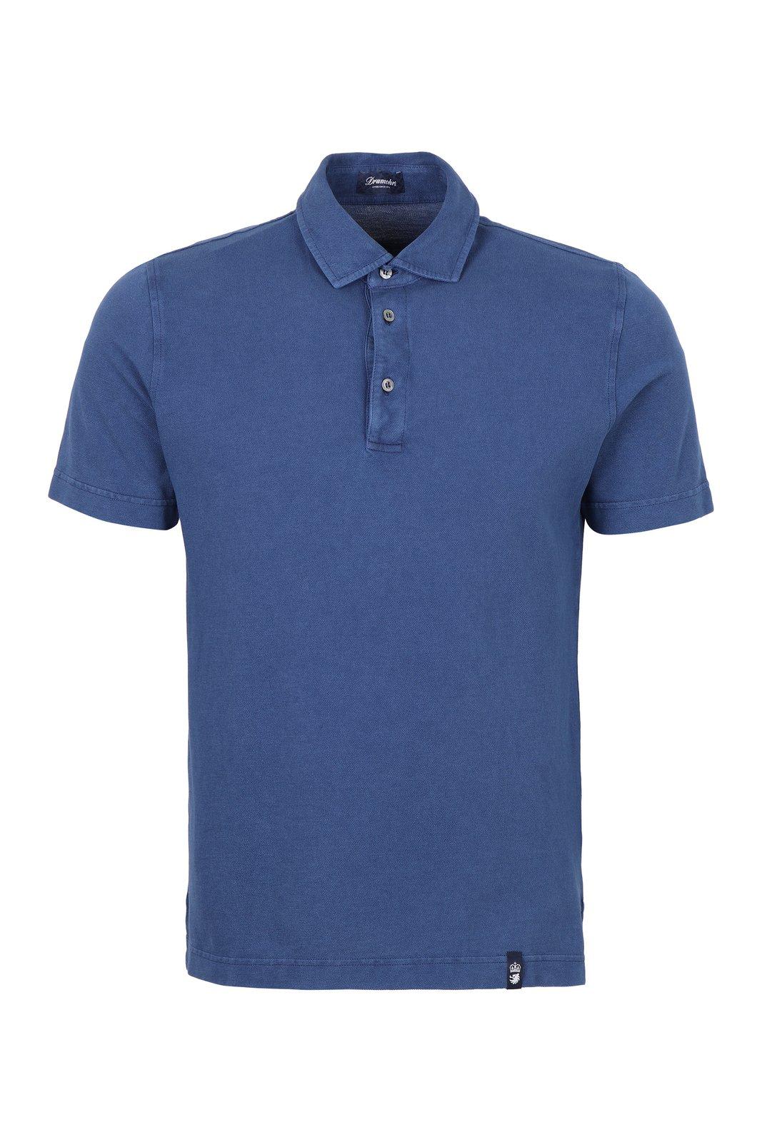 Button Detailed Short-sleeved Polo Shirt