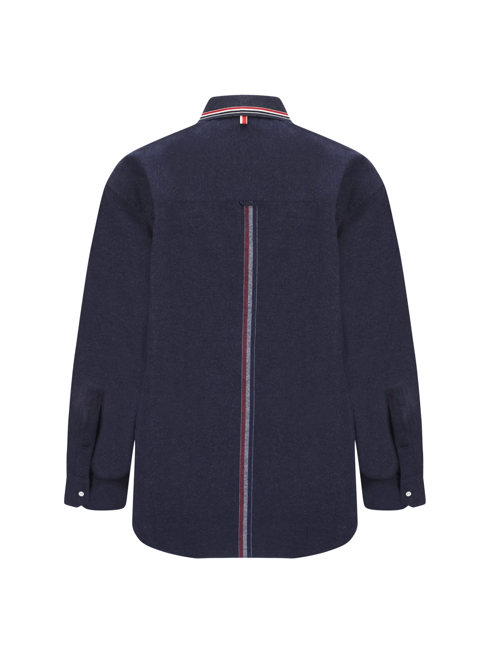 Thom Browne Rwb Shirt And Blouse In Navy