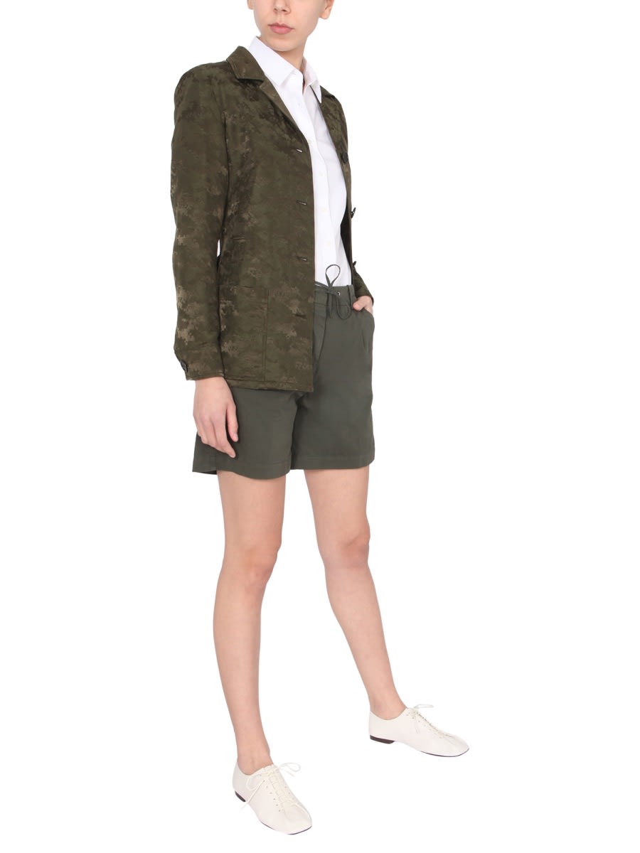 Shop Aspesi Regular Fit Jacket In Military Green