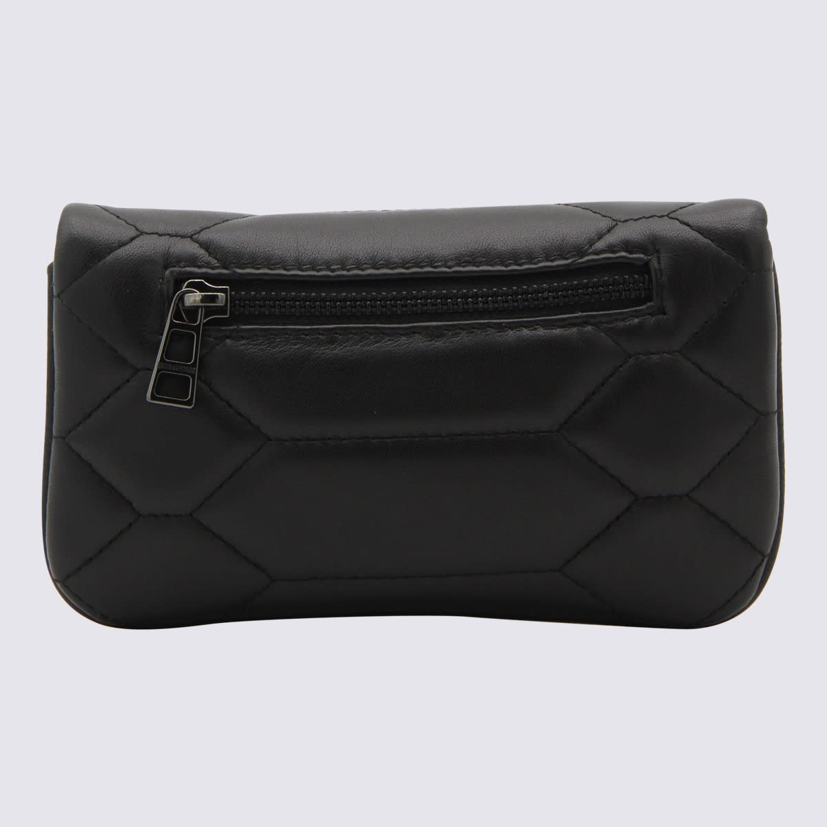 Zadig & Voltaire Black Leather Rock Nano Xl Shoulder Bag In Black
