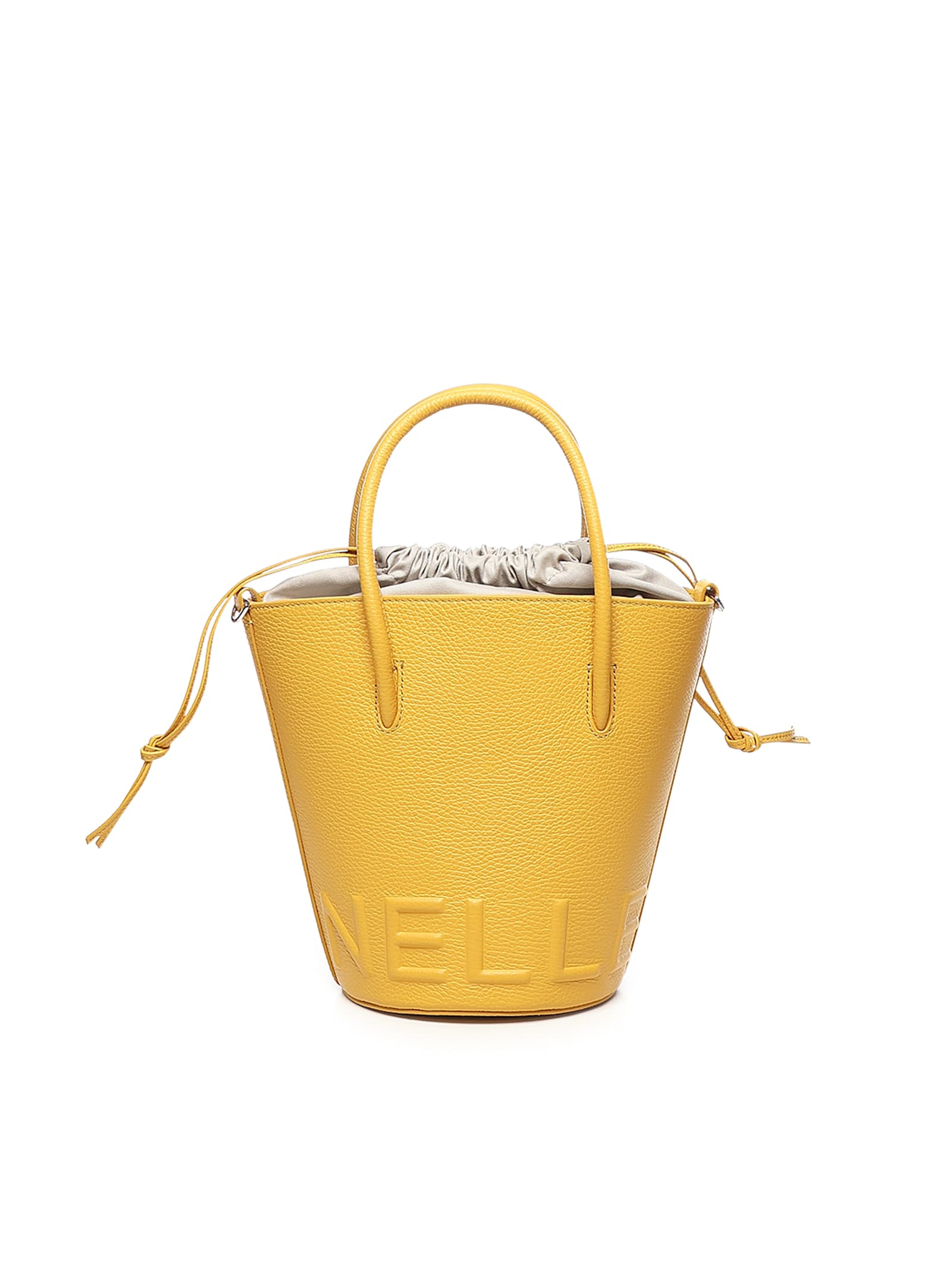 Coccinelle Myrtha Grained Leather Bucket Bag
