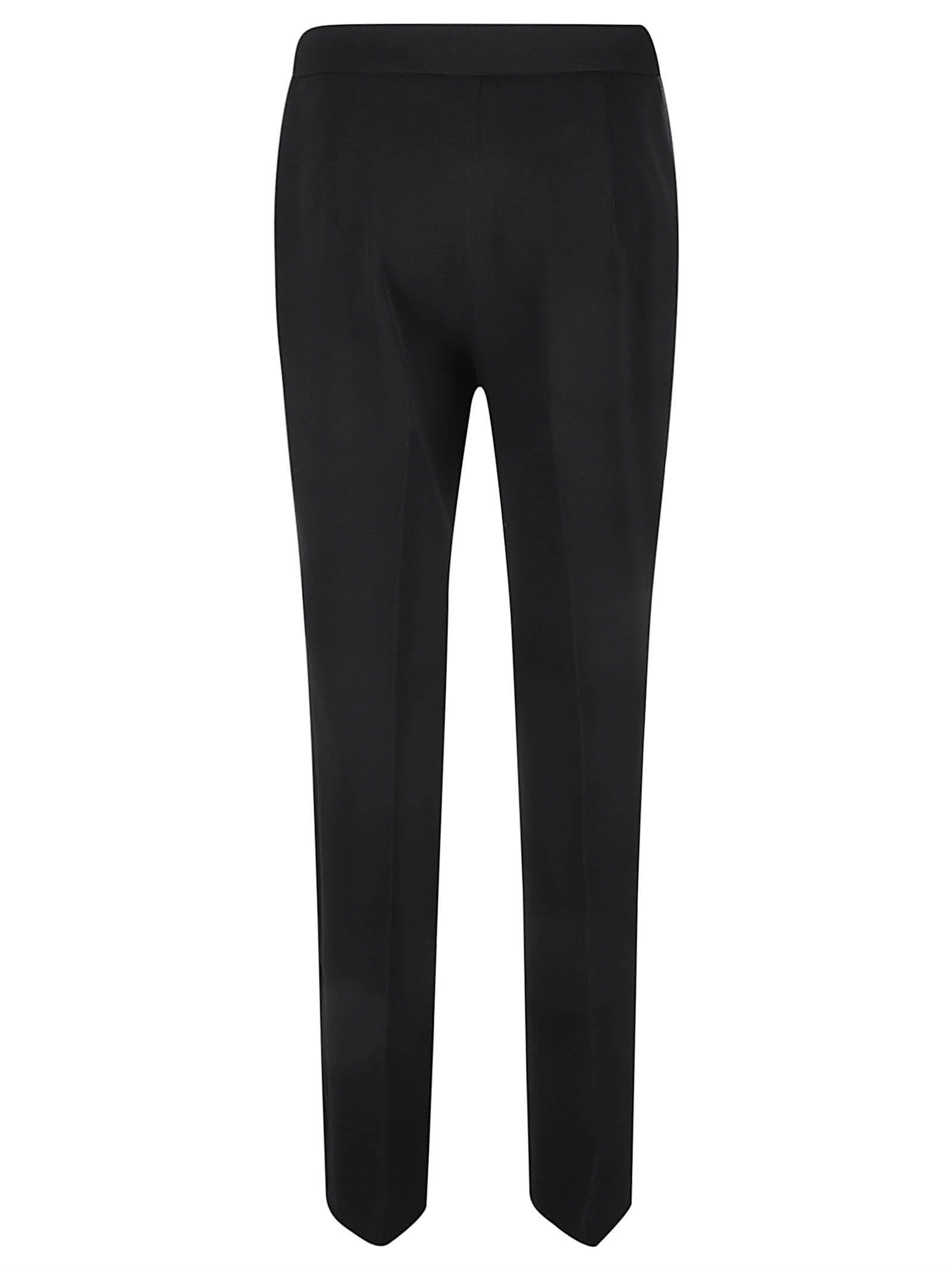 Shop Moschino Concealed Trousers In Black
