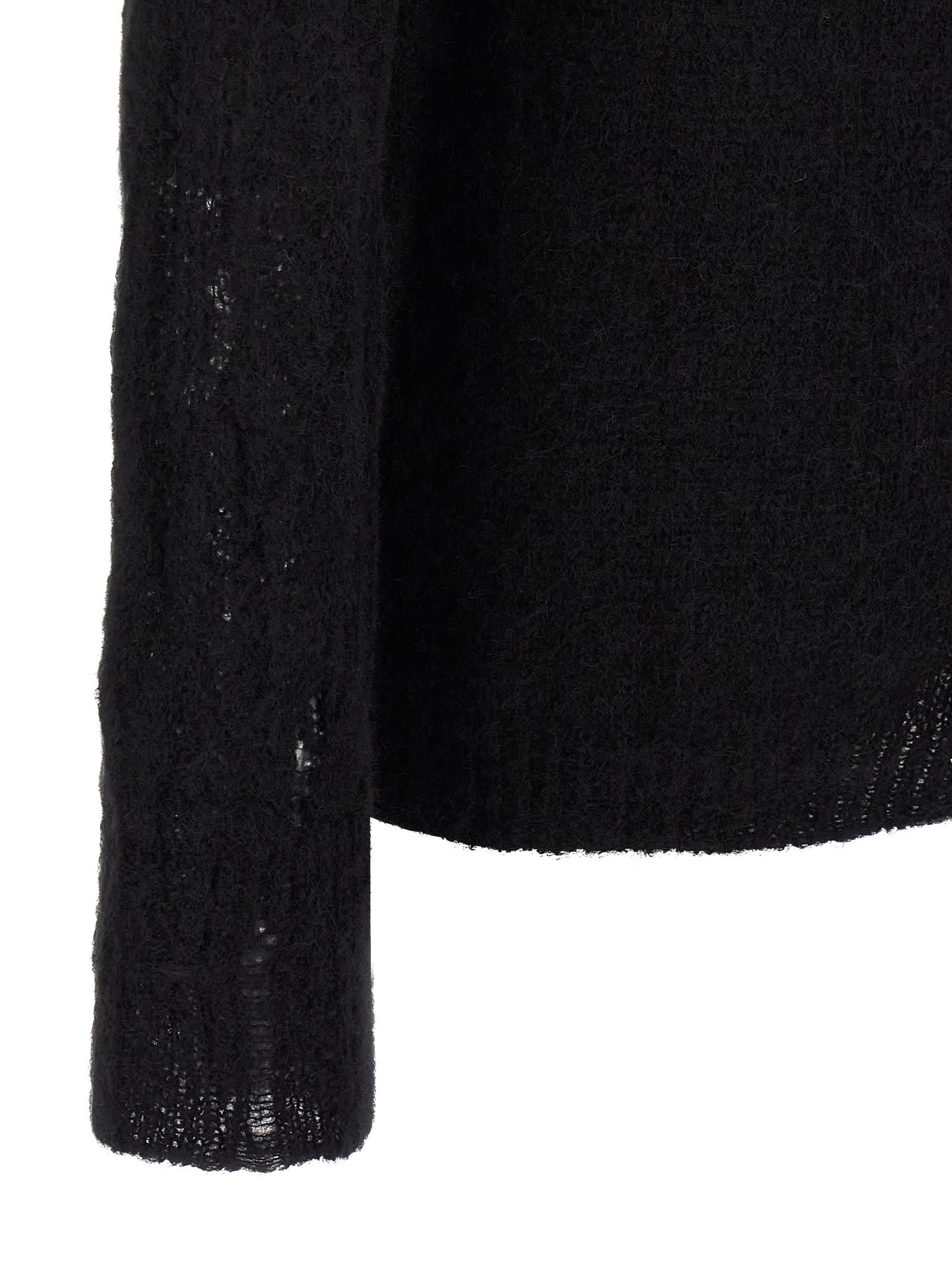 Thom Krom Crew-neck Long-sleeve Sweater In Black