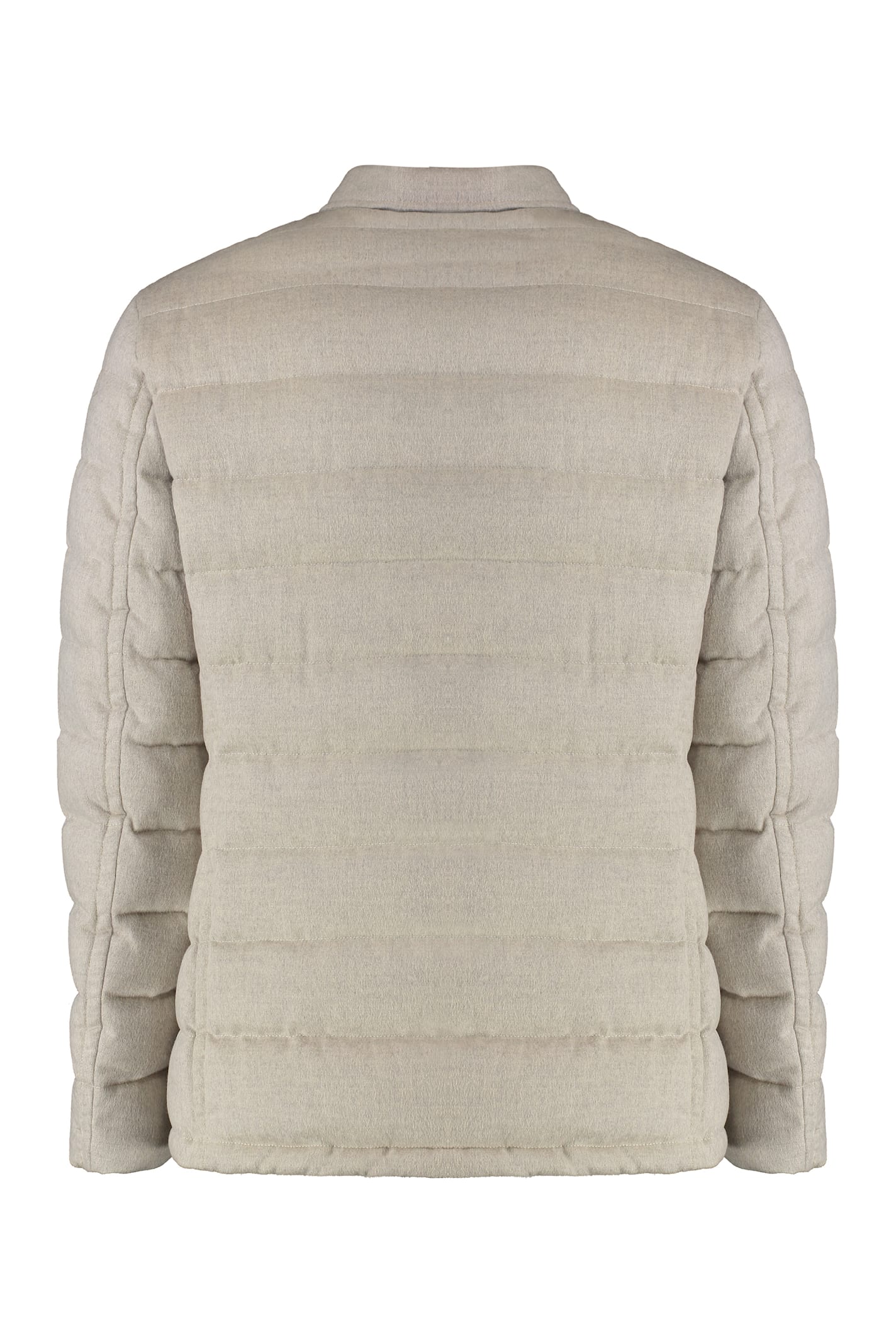 Moorer Zayn Wool-cashmere Blend Two-button Blazer In Grey