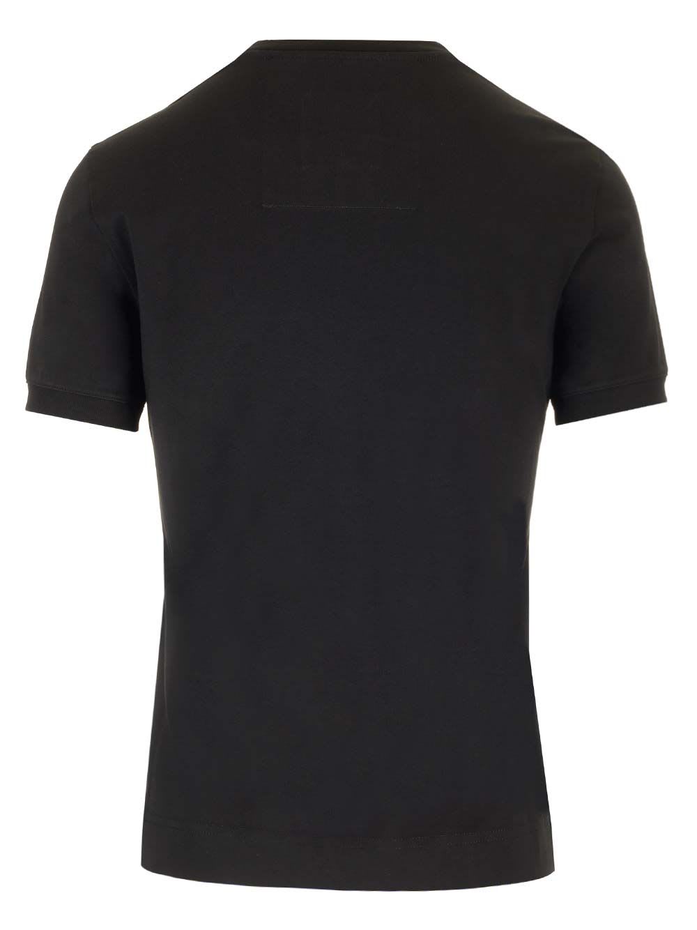 Shop Givenchy Ringer Crew Neck T-shirt In Black