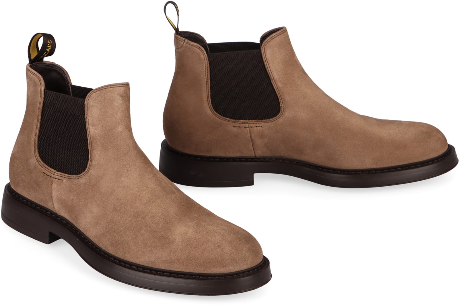 Shop Doucal's Suede Chelsea Boots In Beige