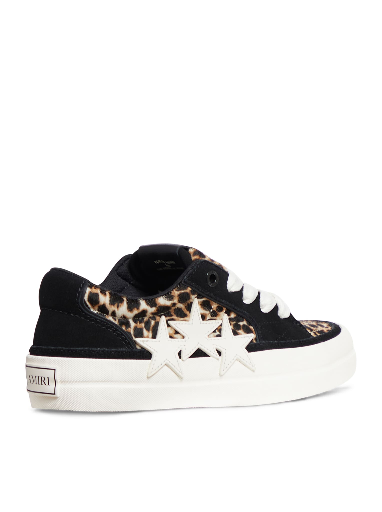 Shop Amiri Leopard Sunset Skate Low-top Sneakers In Black