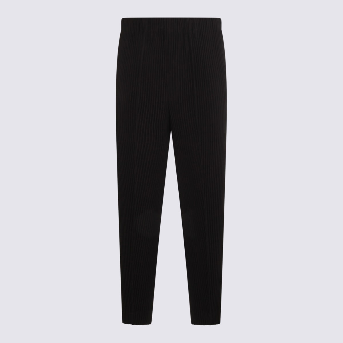 Issey Miyake Comfortable Trousers Elastic Waistband In Black