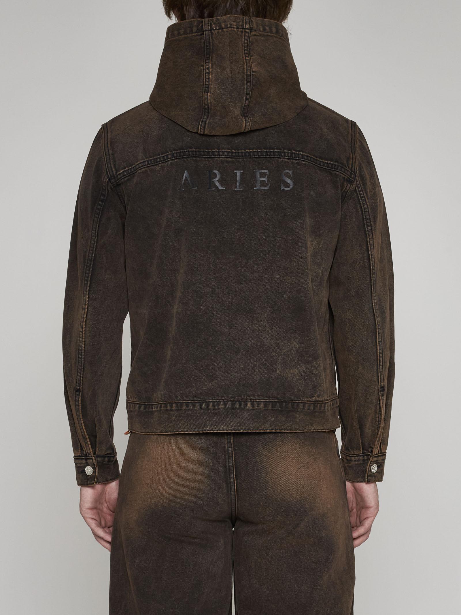 Aries Men's Gradient Wind-Resistant Hooded Jacket