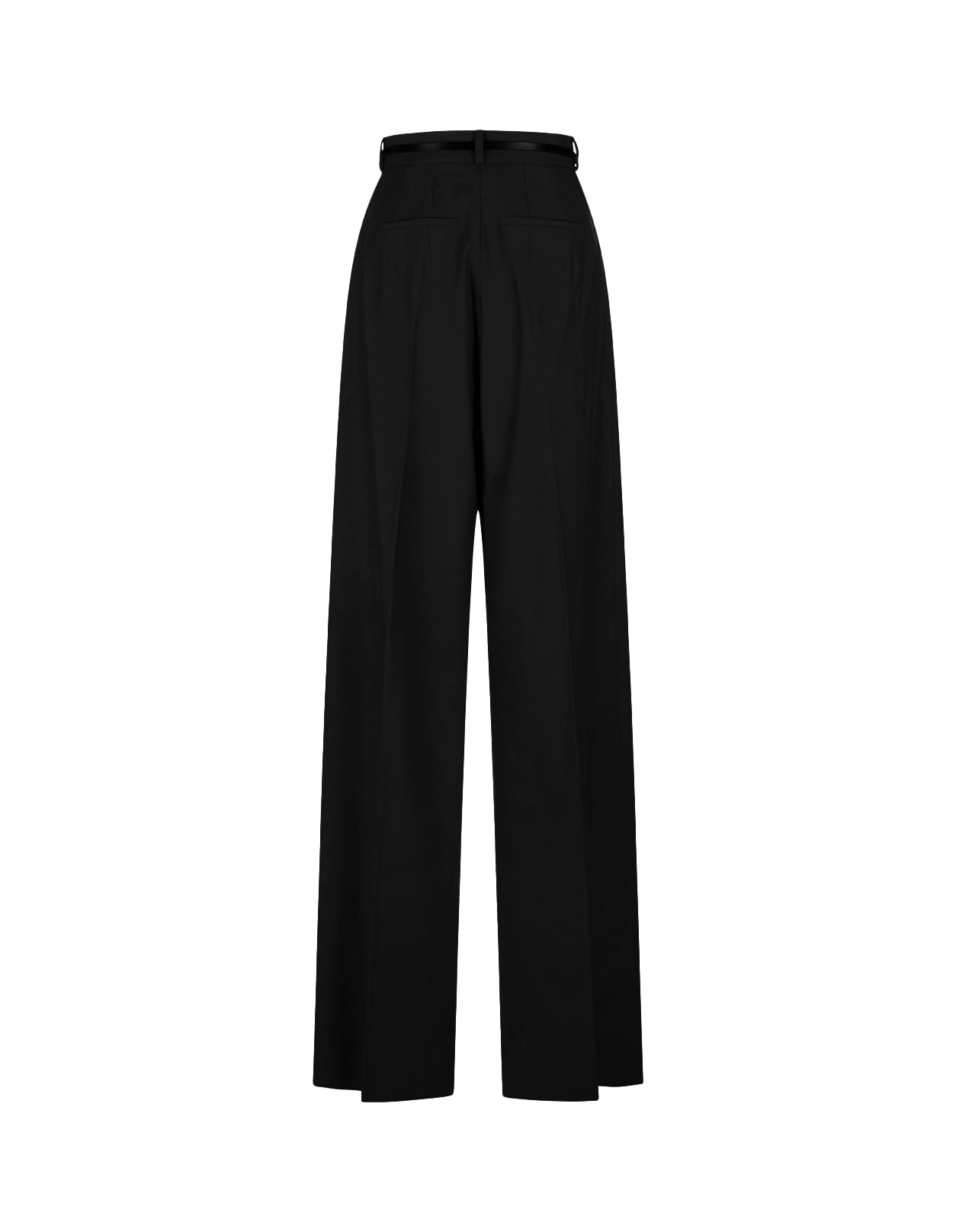 Shop Sportmax Black Kiens12 Trousers