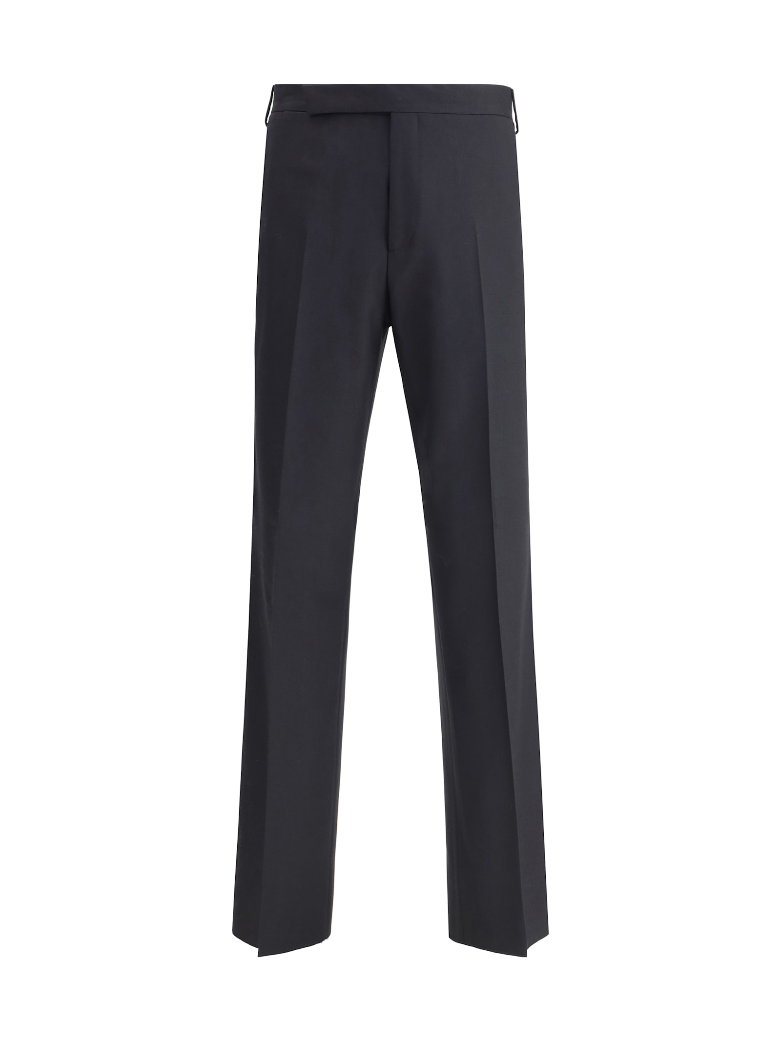 Lardini Pressed-crease Trousers In Black