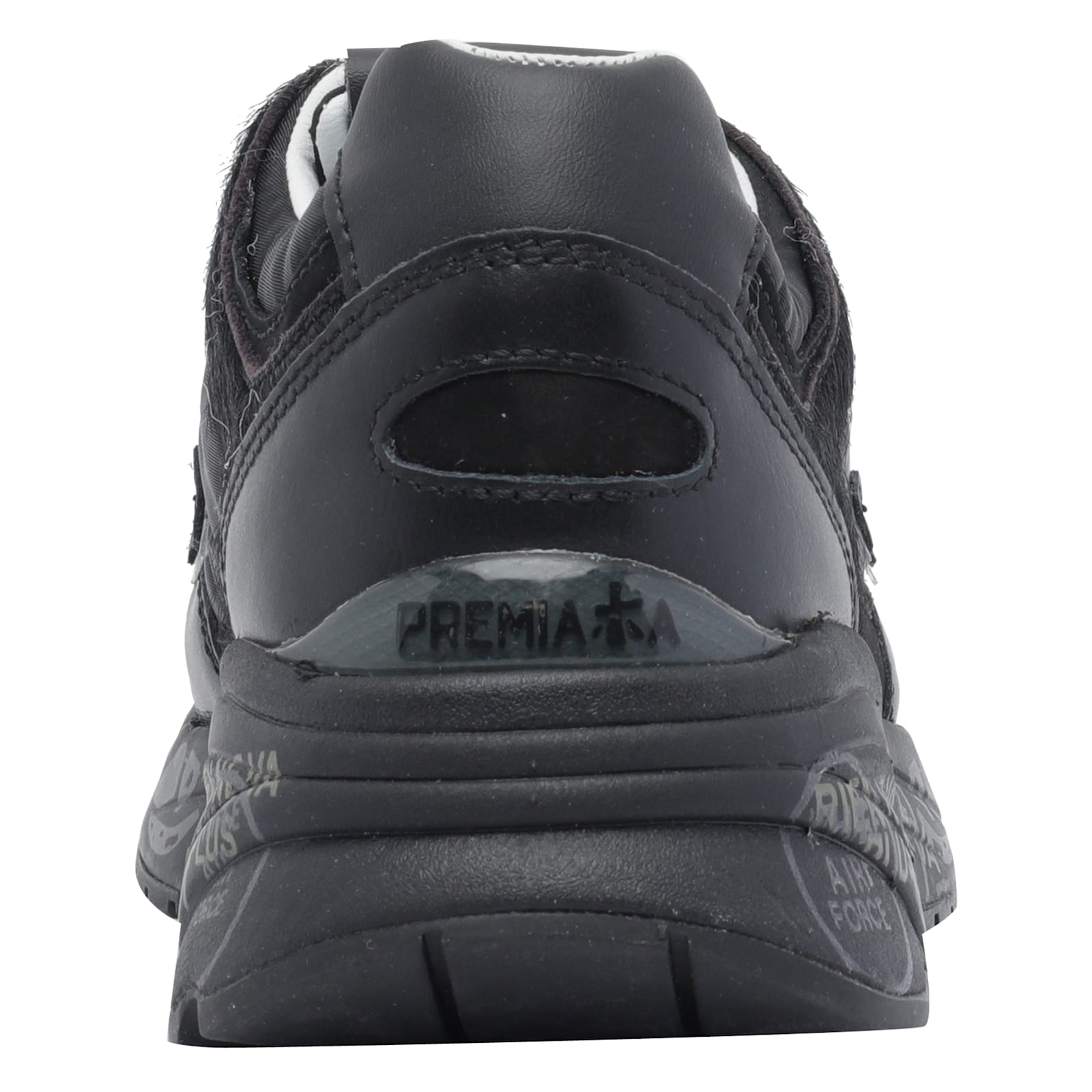 Premiata Casual Low Top Sneakers With Fabric Upper In Black