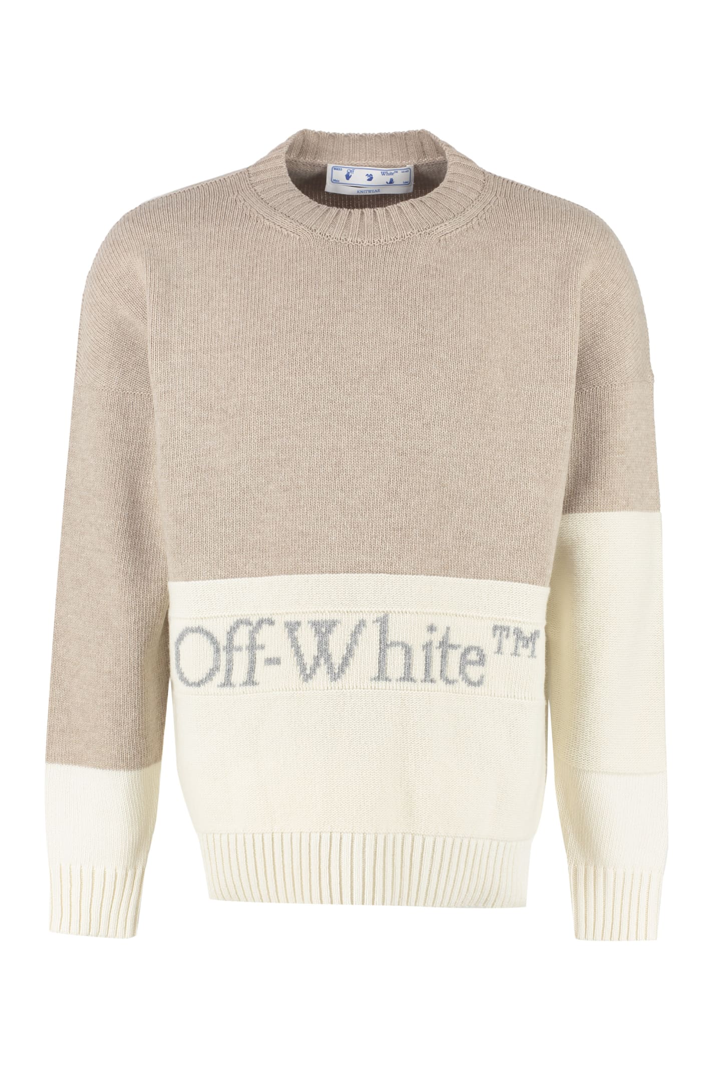 Off-White Virgin Wool Sweater