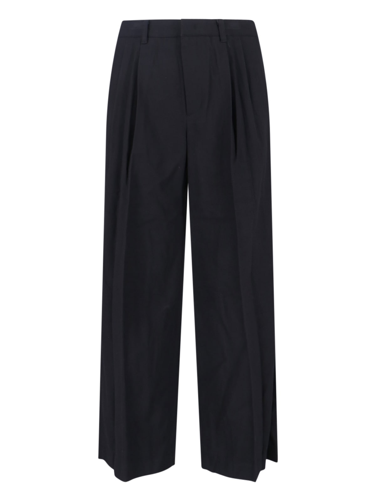 Dunst Pleated-front Trousers In Black