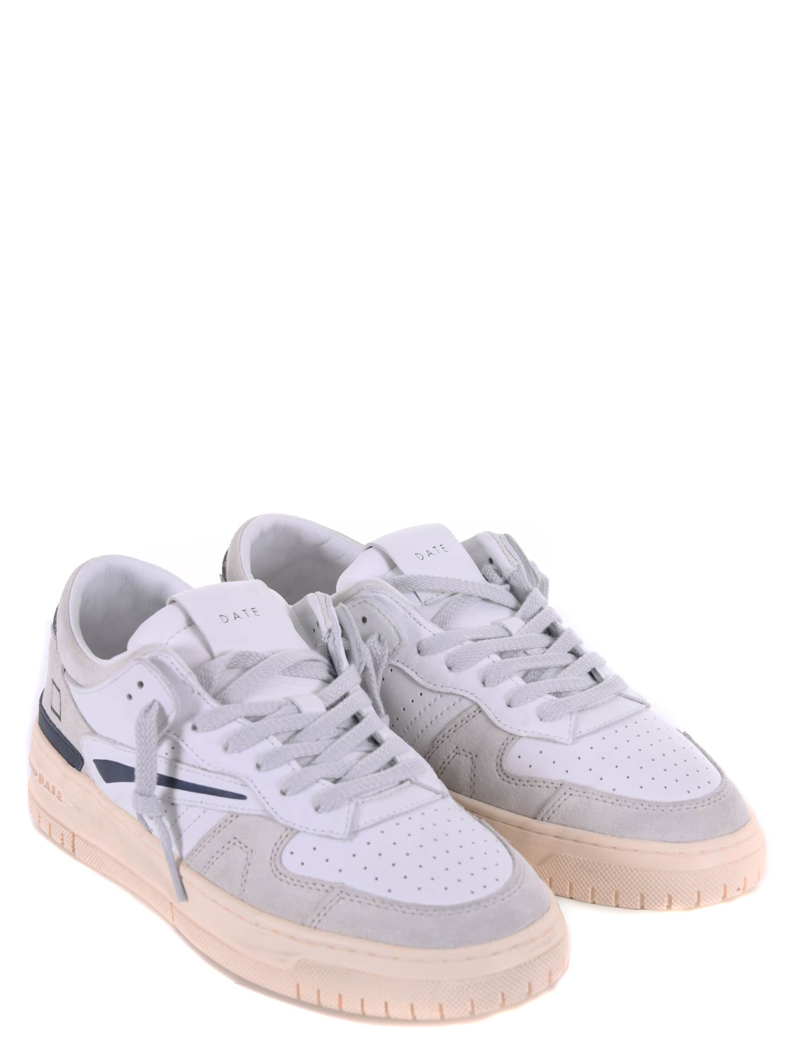 Shop Date Mens D.a.t.e. Sneakers In Bianco/ghiaccio