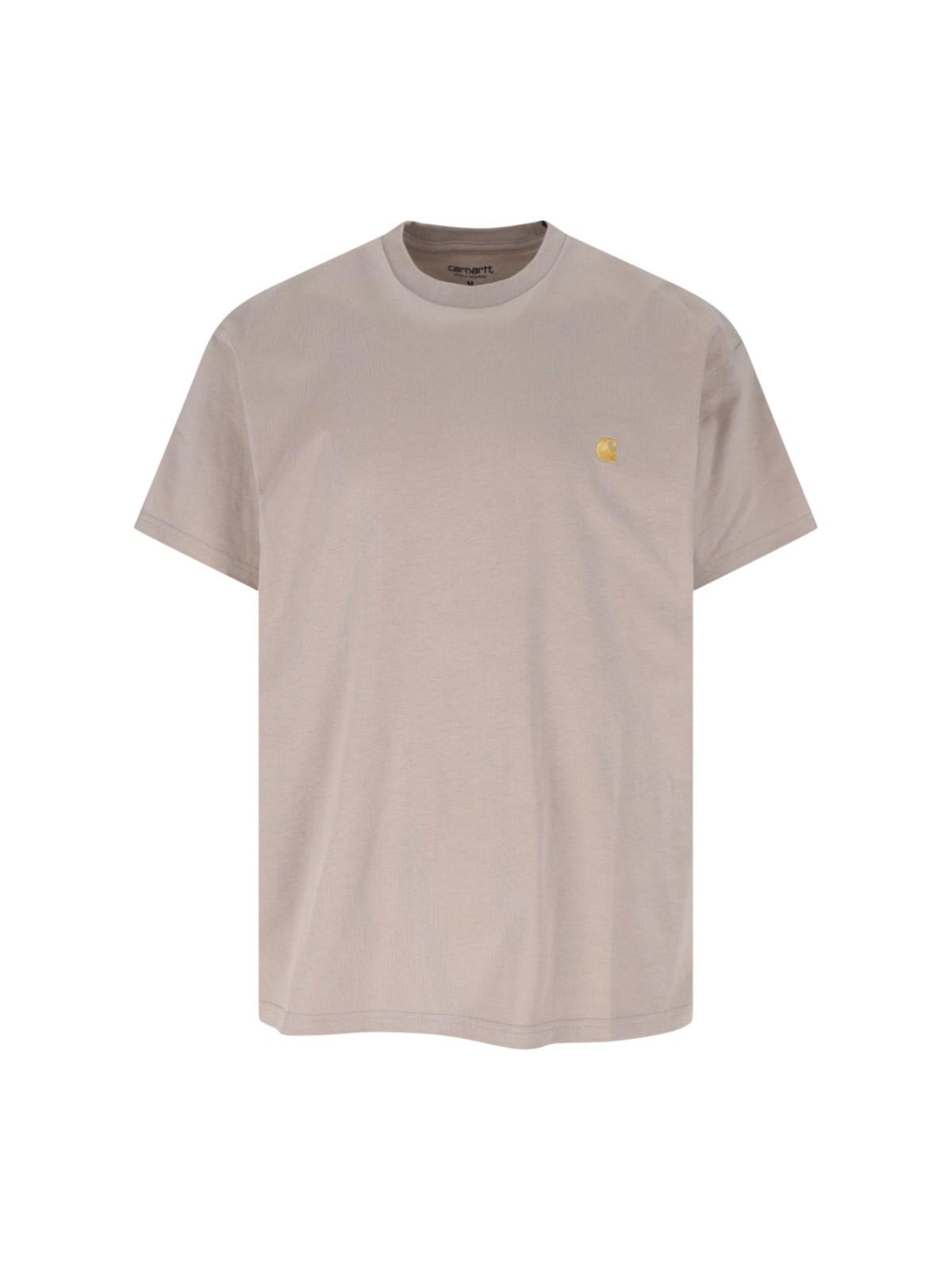 Carhartt Wip Chase Short Sleeved T Shirt Beige