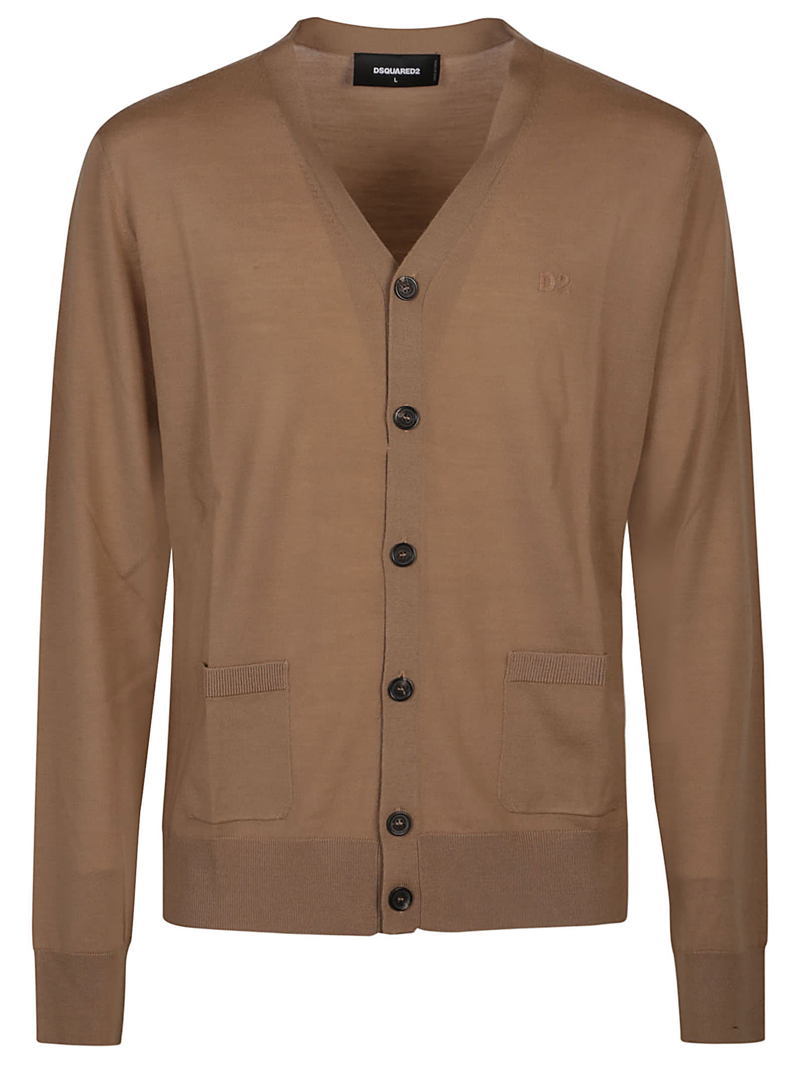 Shop Dsquared2 Cardigan In Sand