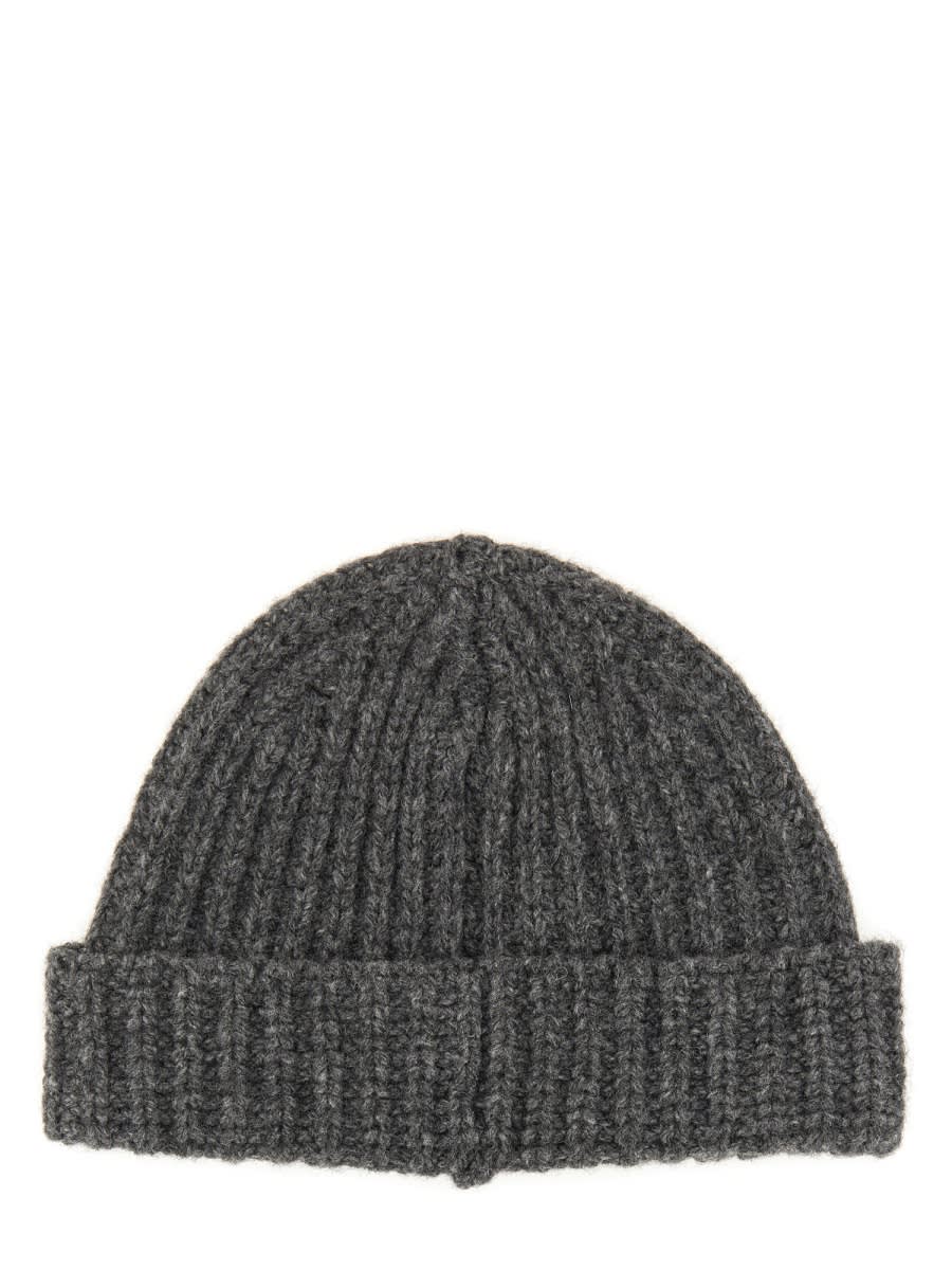 Shop Marni Beanie Hat In Grey