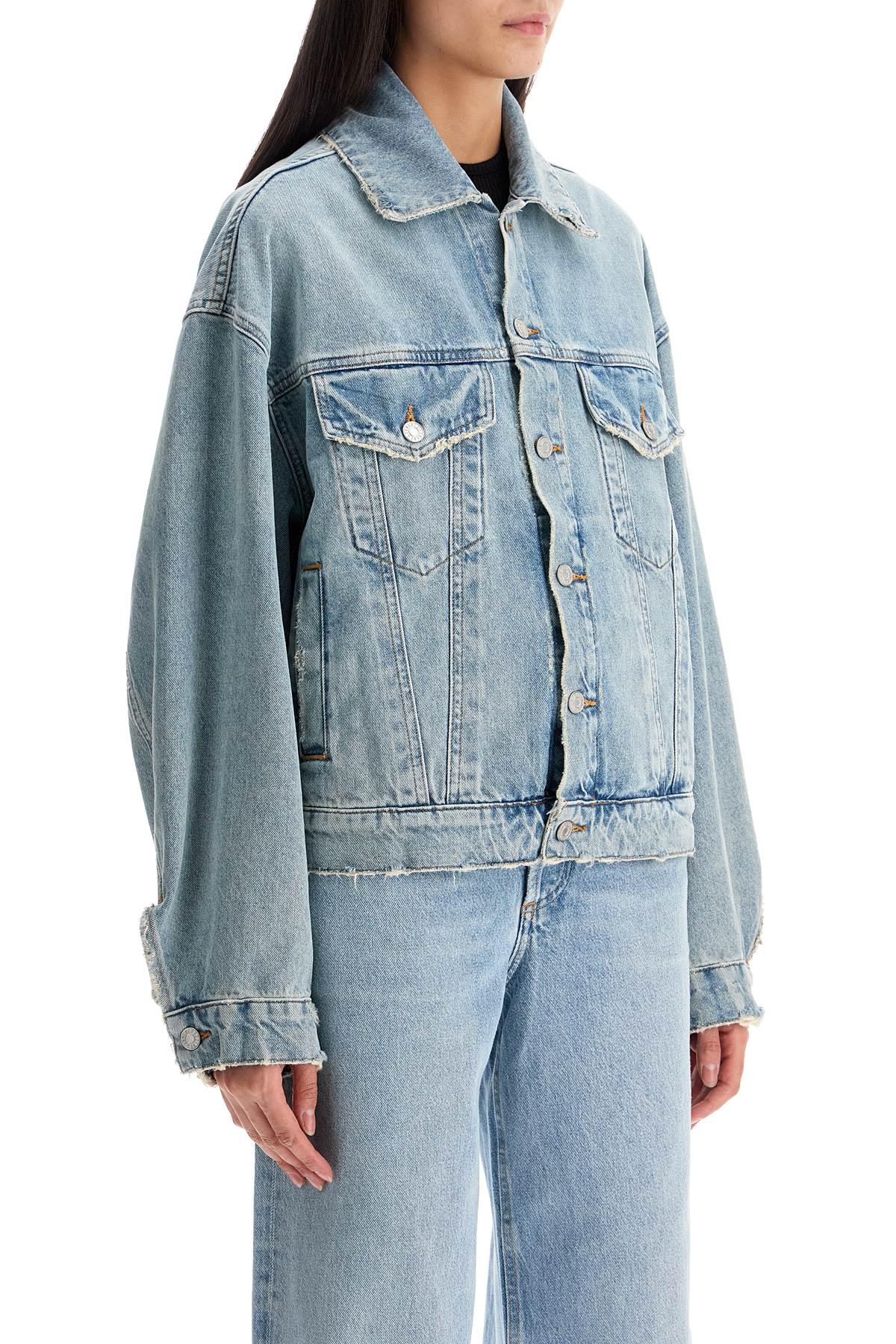 Shop Agolde Denim Dalton Balloon Jacket With