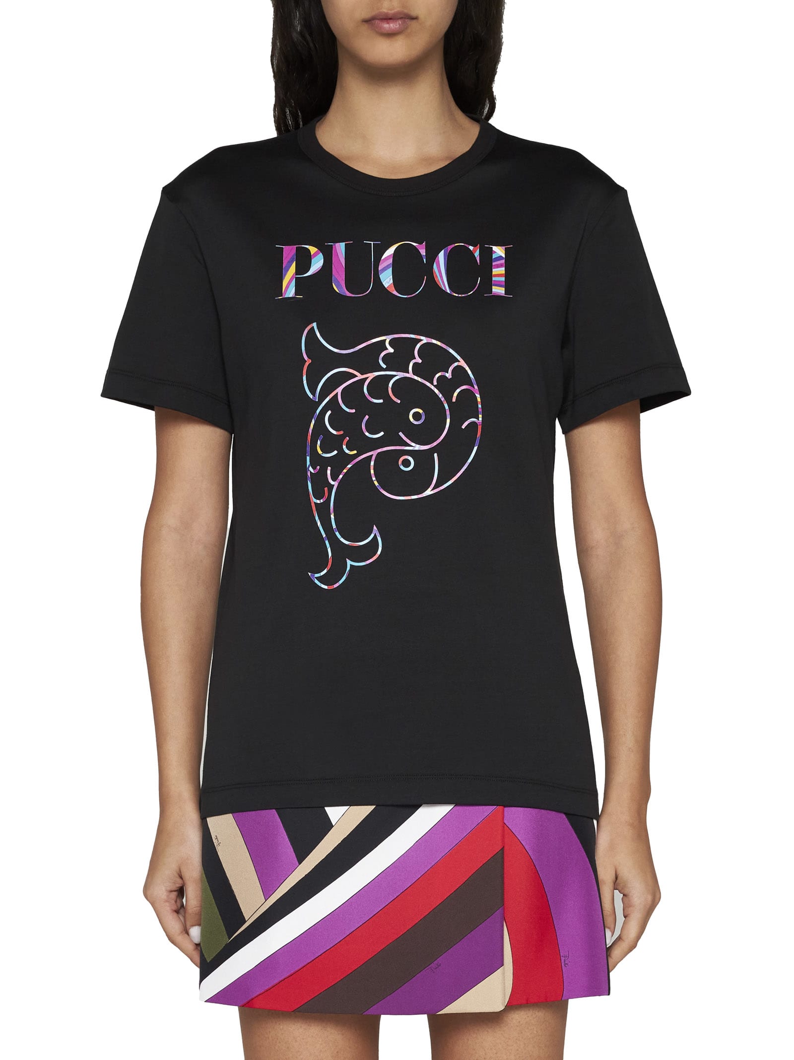 Shop Pucci T-shirt In Black