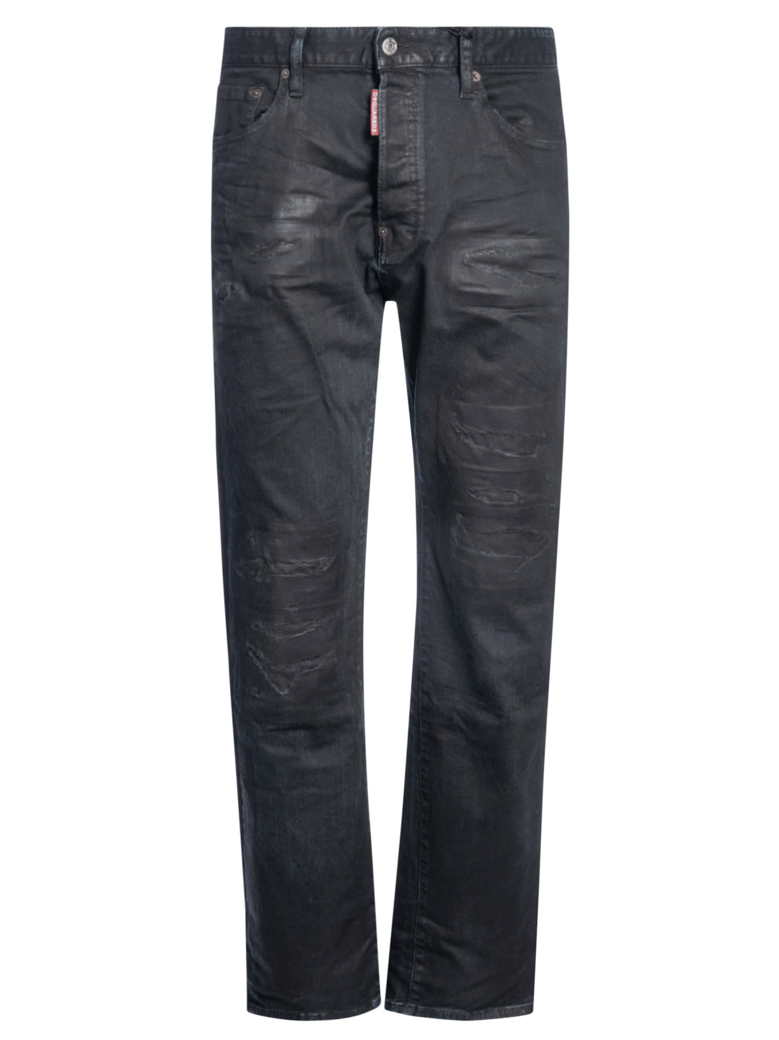 Shop Dsquared2 642 Jeans In Black