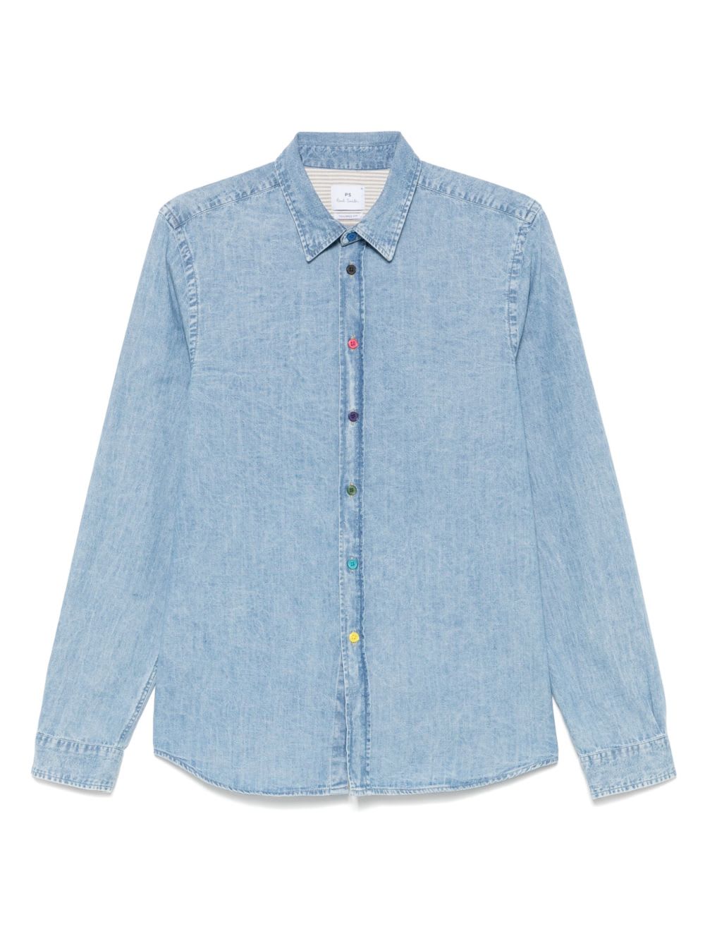 Ps By Paul Smith Denim Cotton Shirt In Blue